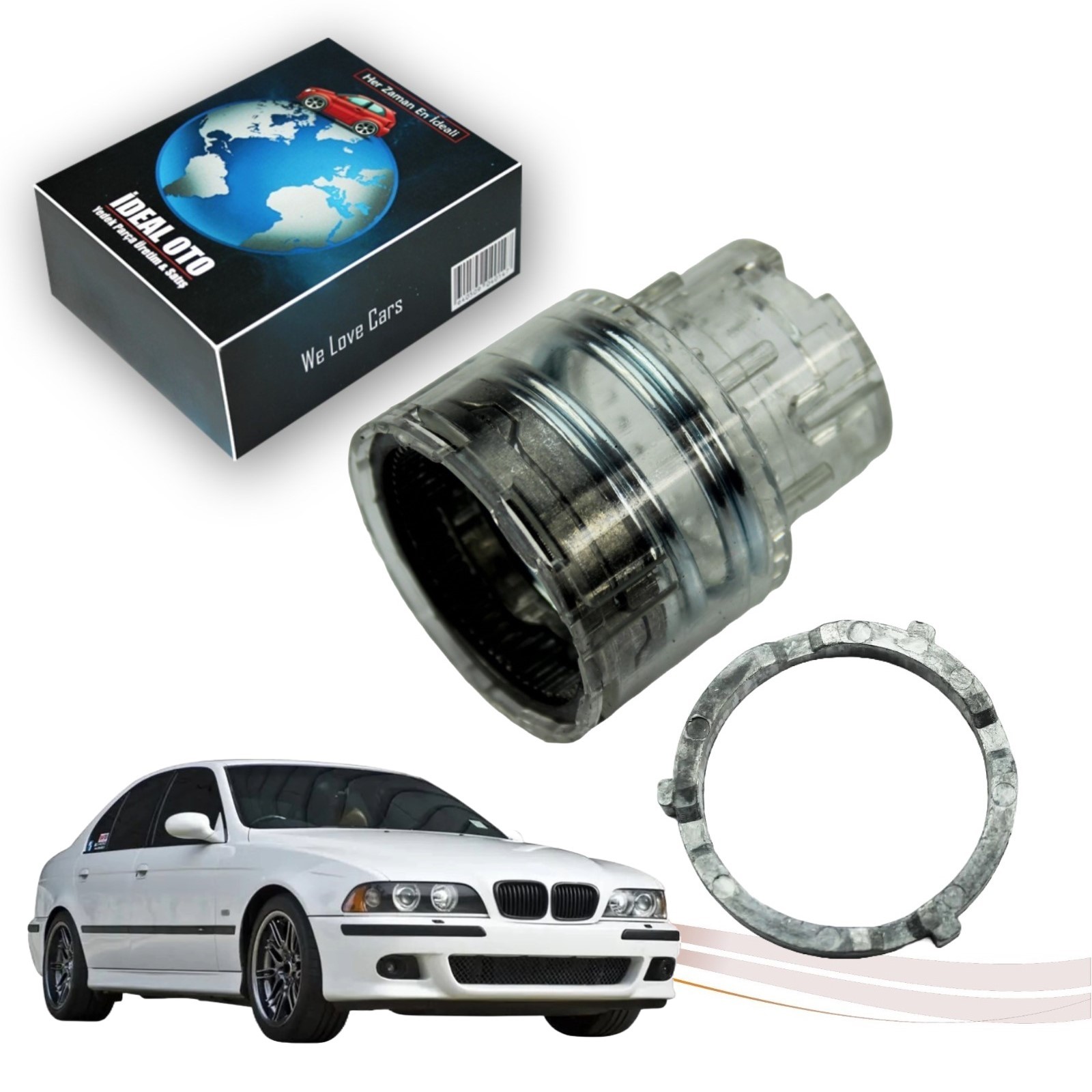BMW 5 E39 (M Ayna) 1995 - 2004 Katlanır Ayna Kapağı -Yaylı
