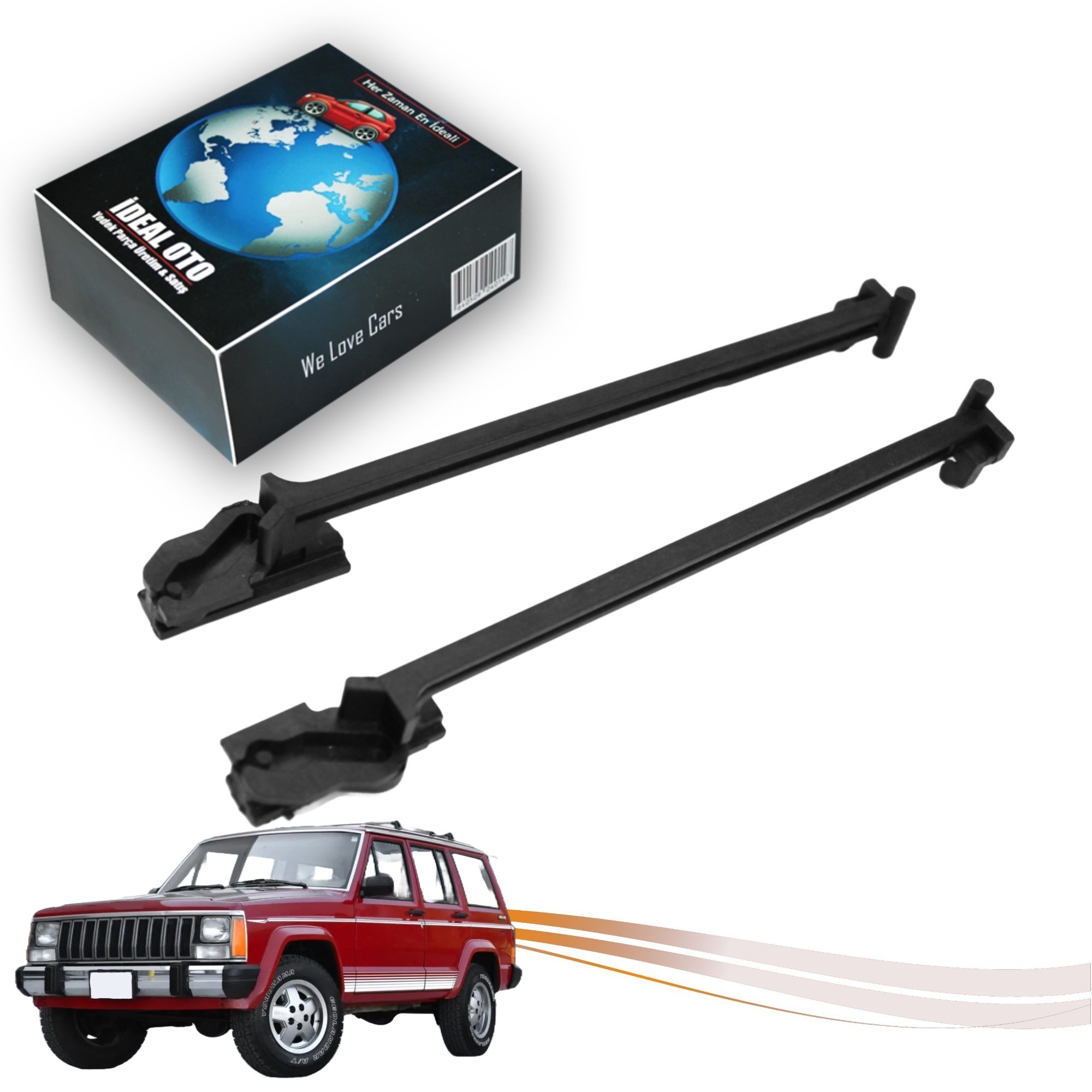 Jeep Cherokee I XJ 1986-2001 İçin Sunroof Kızak Taşıyıcı Parça Takımı -Sol & Sağ-