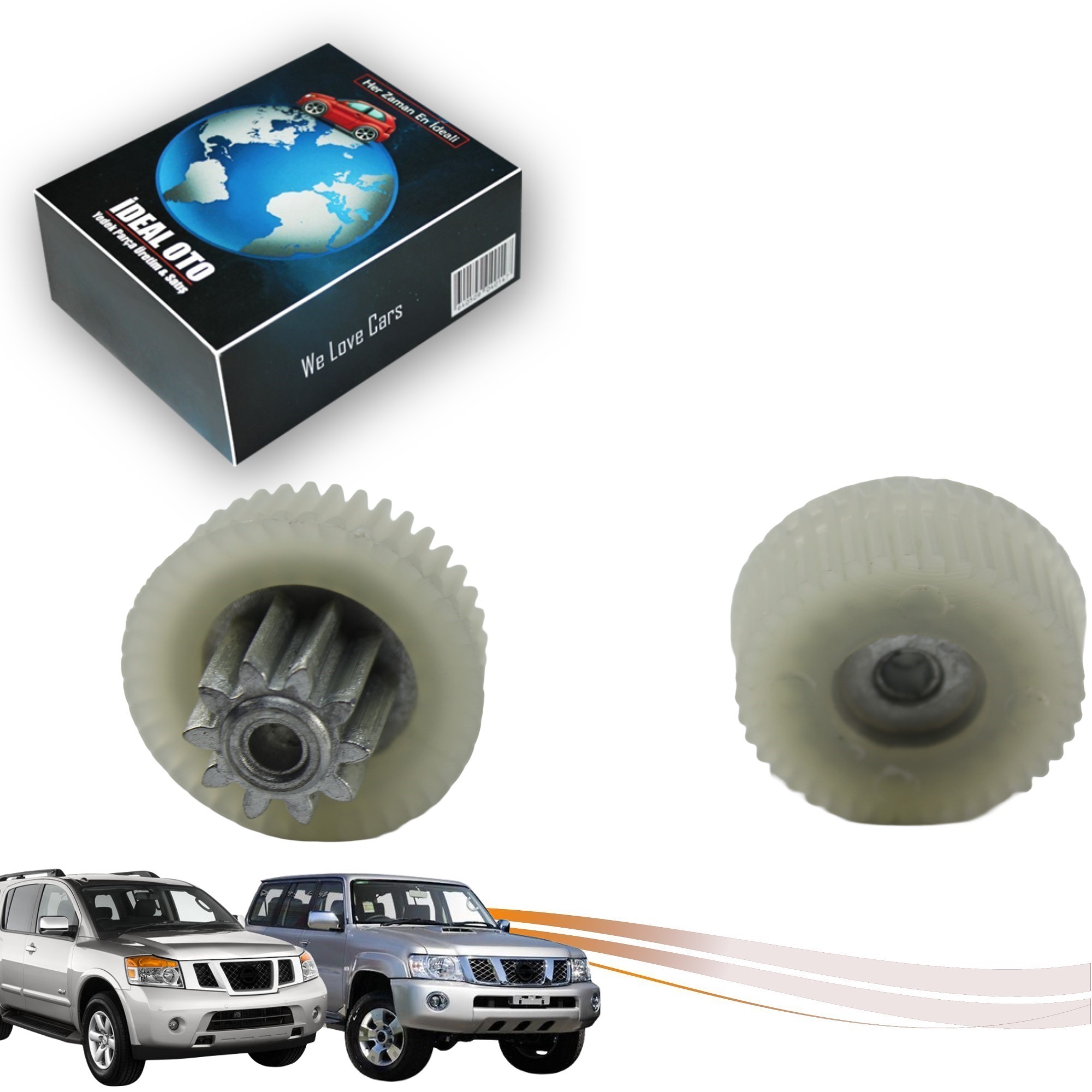 Nissan Patrol-Armada 2010-2024 İçin Koltuk Motoru Tamir Dişli Seti 2 Adet 10/41 Diş OEM: 87549-1L31C 875491L31C