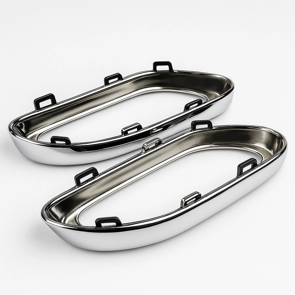 Mercedes Mercedes GLC / GLC Coupé (X253/C253) 2015-... Sol & Sağ Egzoz Krom Çerçeve Takımı