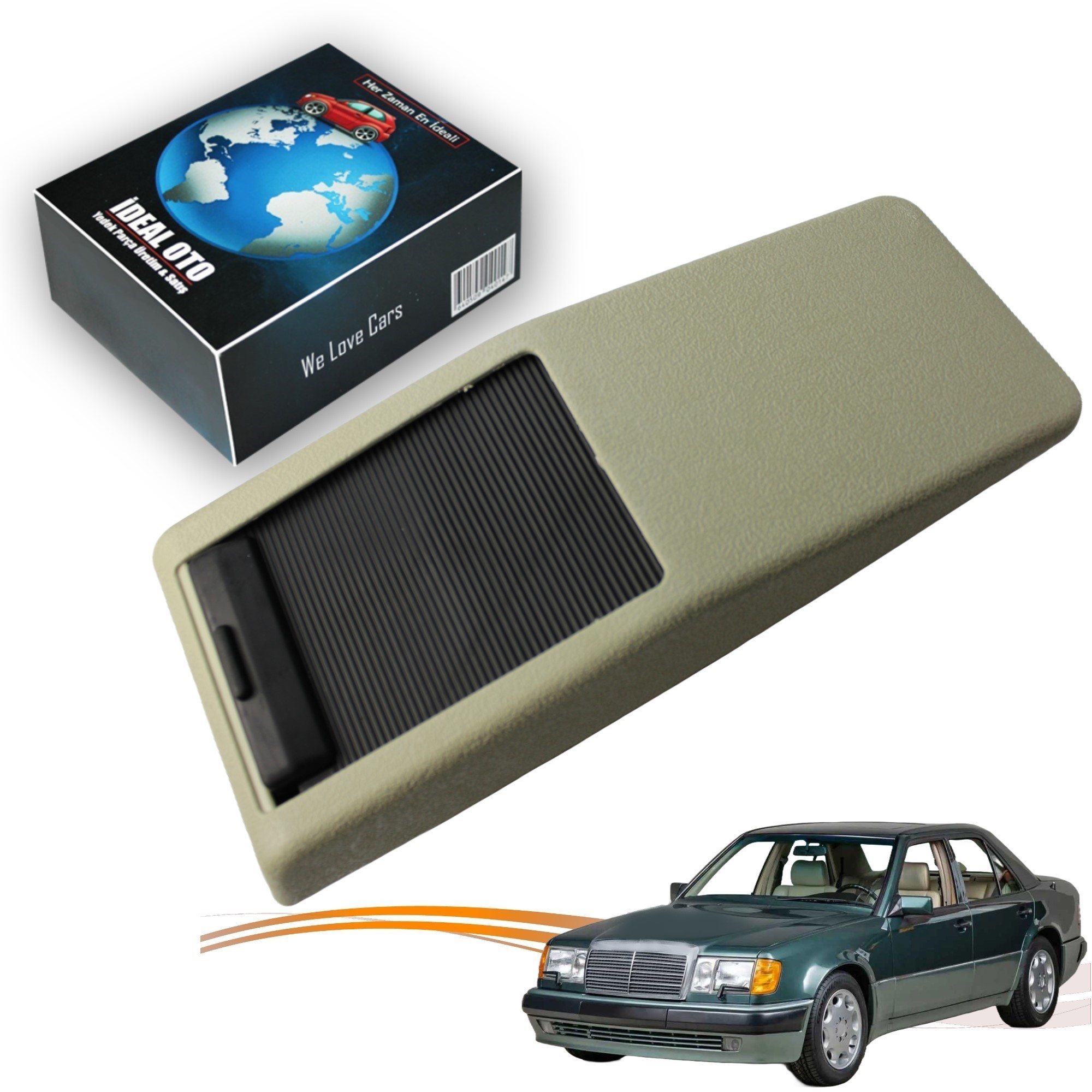 Mercedes Benz E W124 1246800852 İçin Orta Konsol Kutusu (KREM)