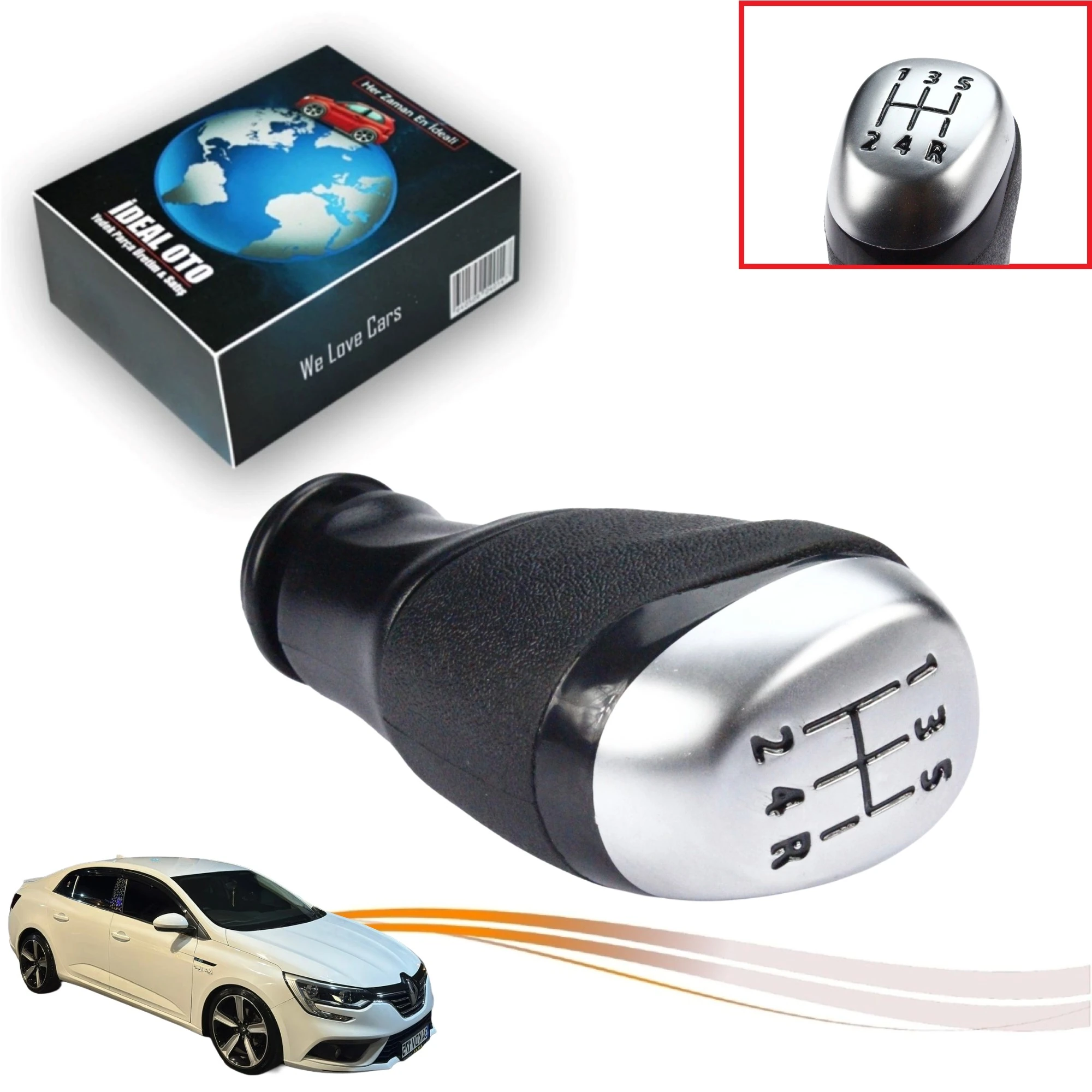 Renault Megane 4 & Clio 4 Uyumlu Vites Topuzu OEM: 958943956