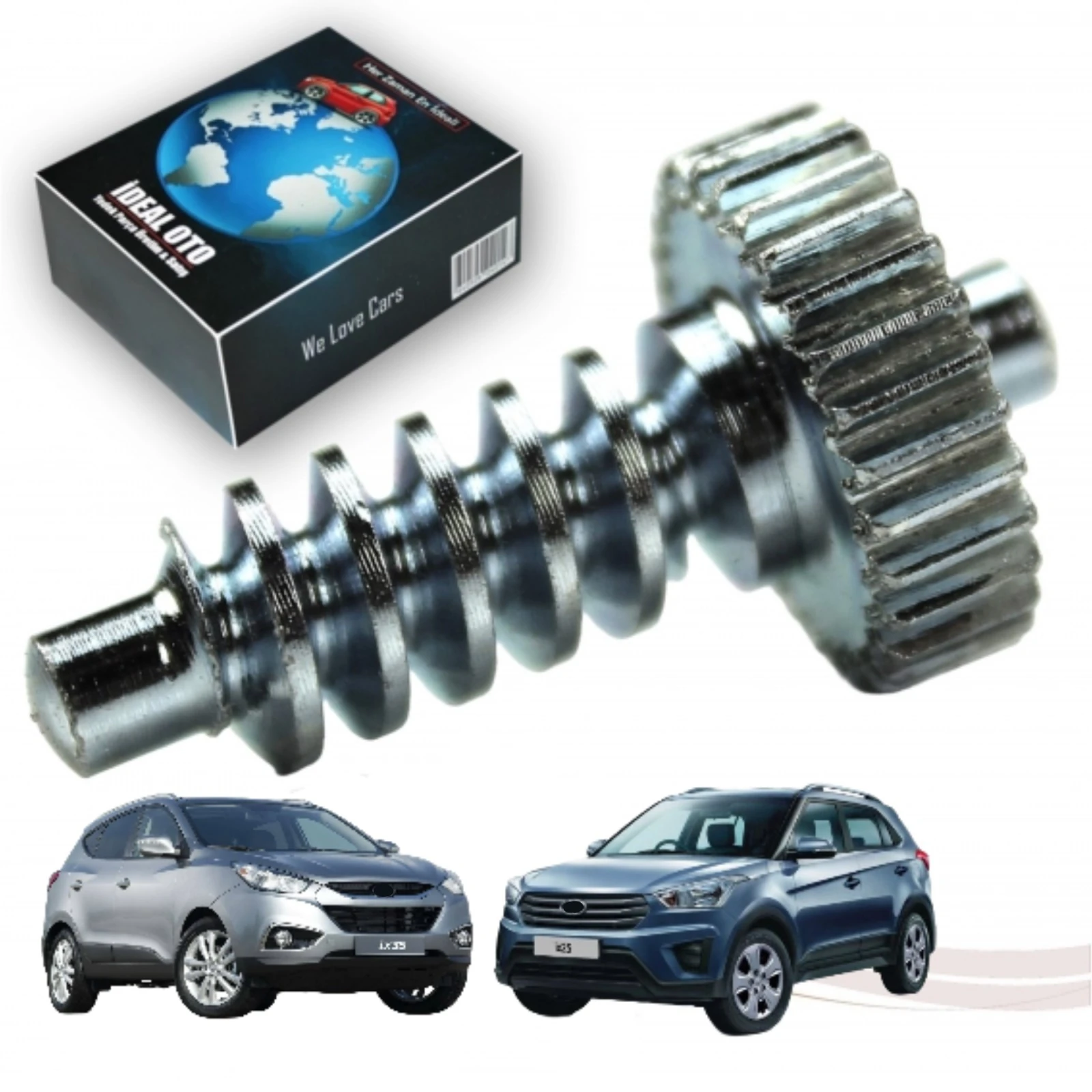 Hyundai Ix25 / Creta MK1 (2014–2018), Ix35 / Tucson MK1 (2009–2015) İçin Katlanır Ayna Motor Dişlisi