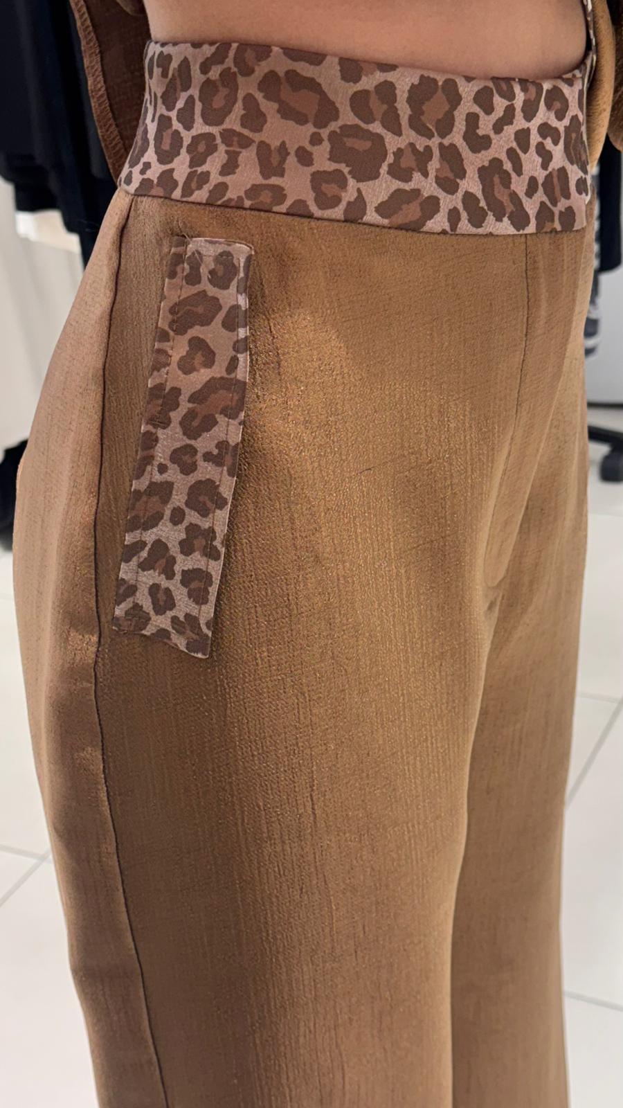 MİARTE - Leopar gold detaylı takım