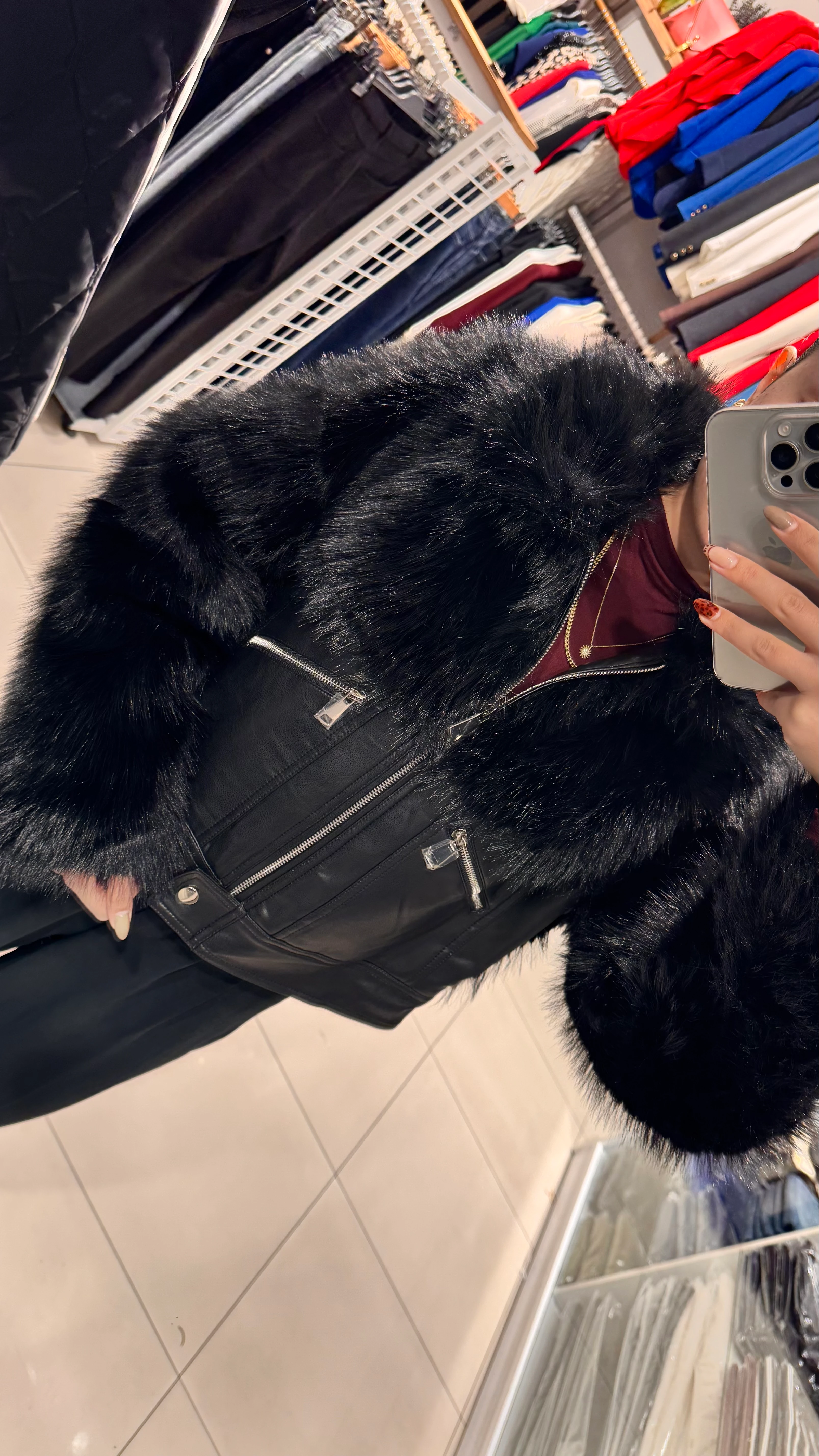 İtalyan Deri Cepli Kürk