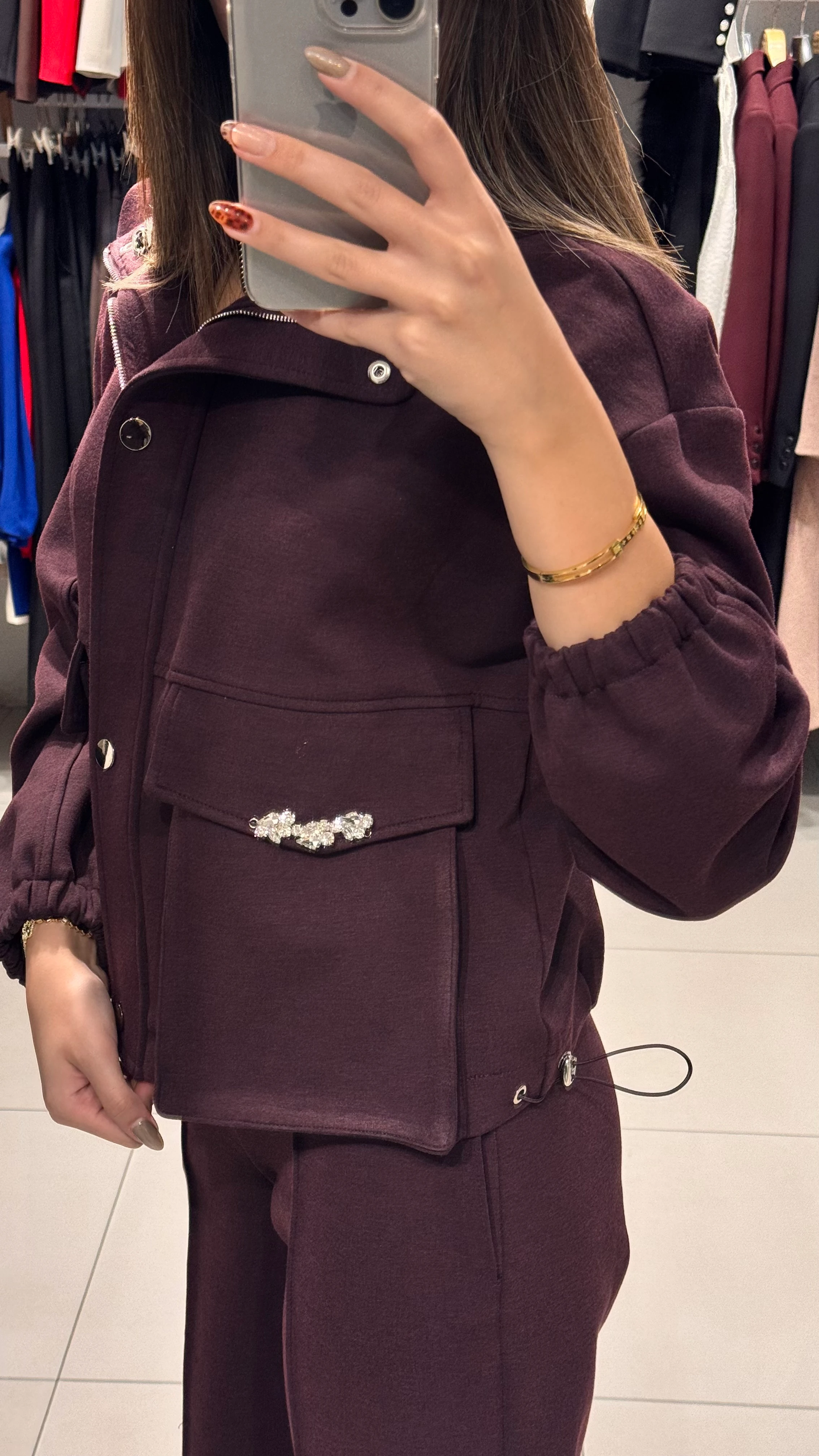 Taş Detay Eşofman Takım