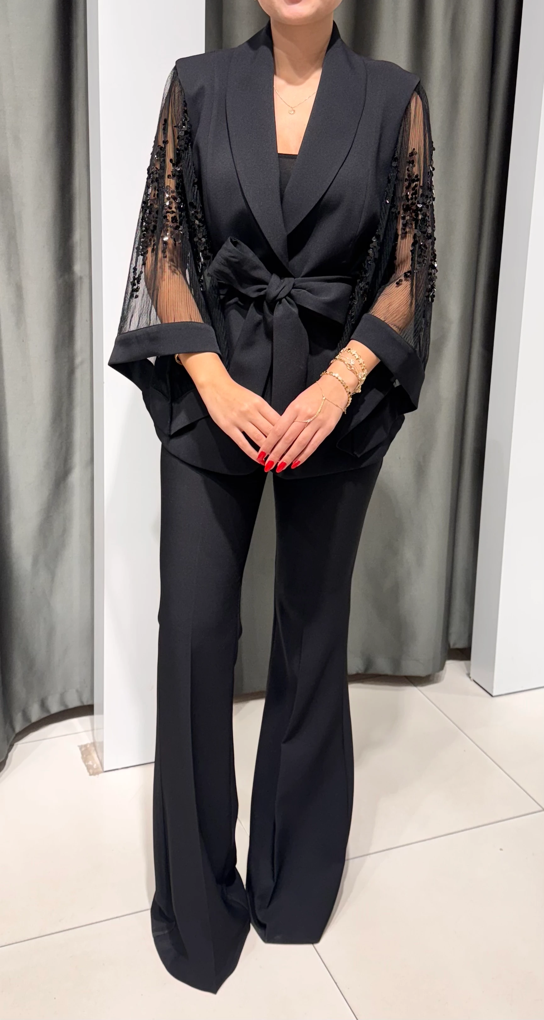 Tasarım Pul Detay Ceket