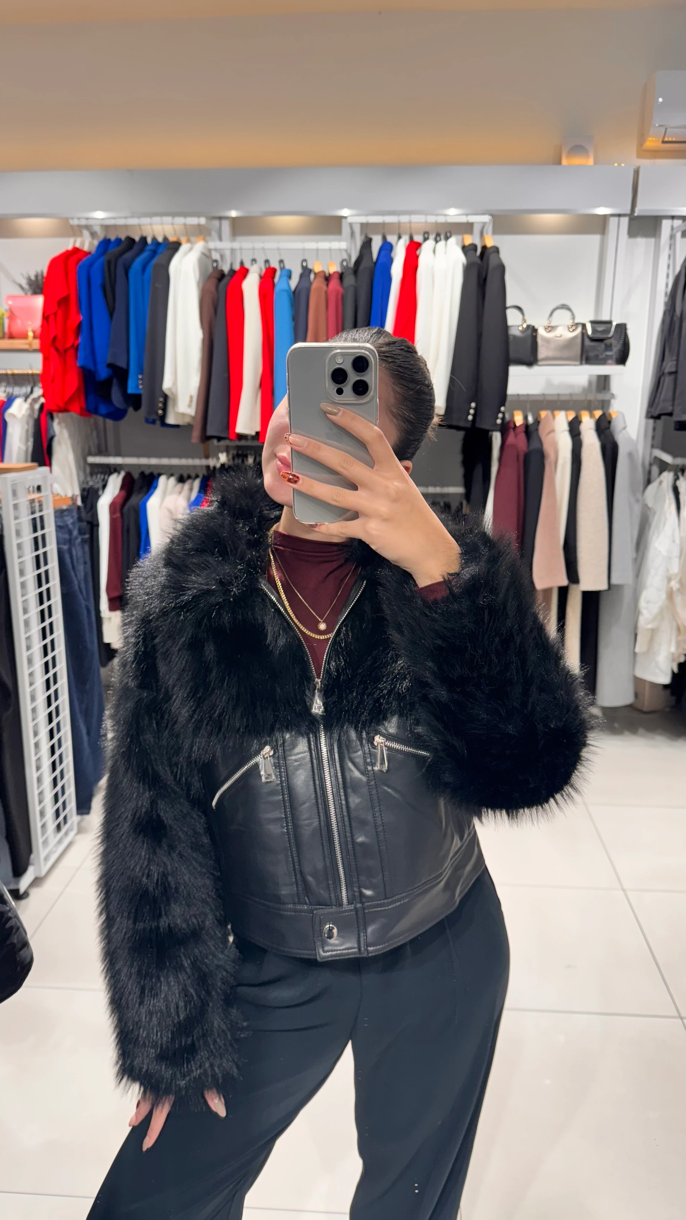 İtalyan Deri Cepli Kürk