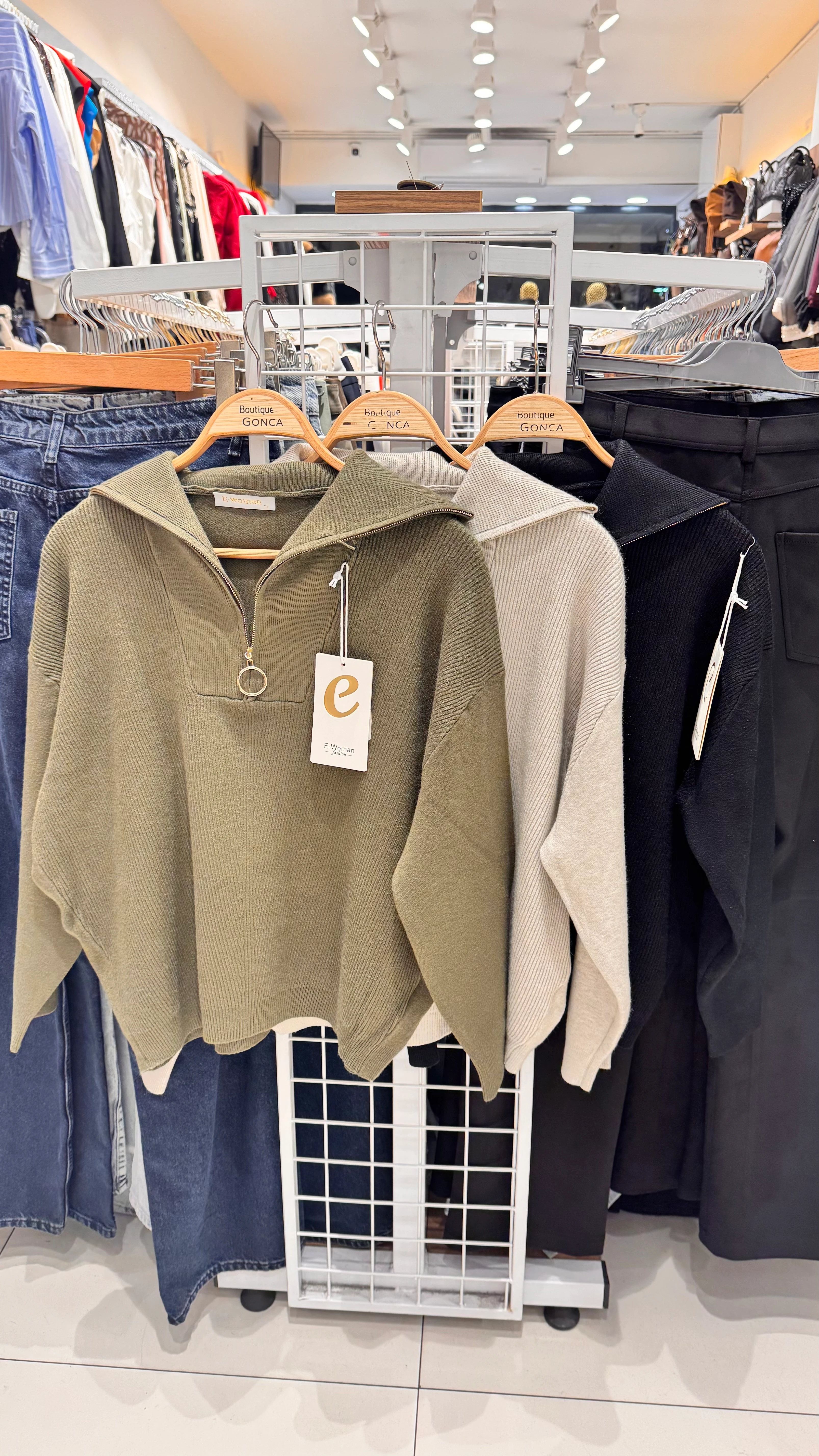 İtalyan Fermuarlı kazak 