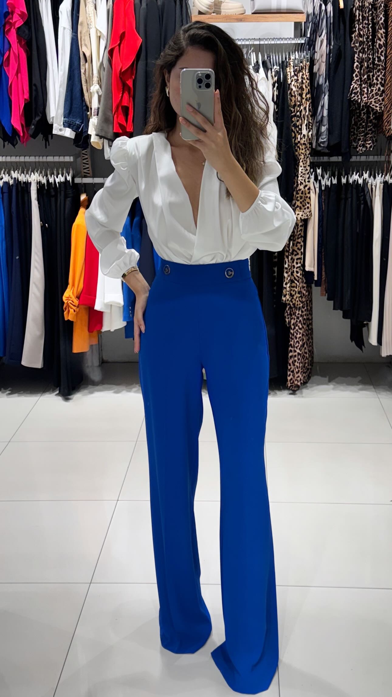 Toka Detaylı Palazzo Pantolon 