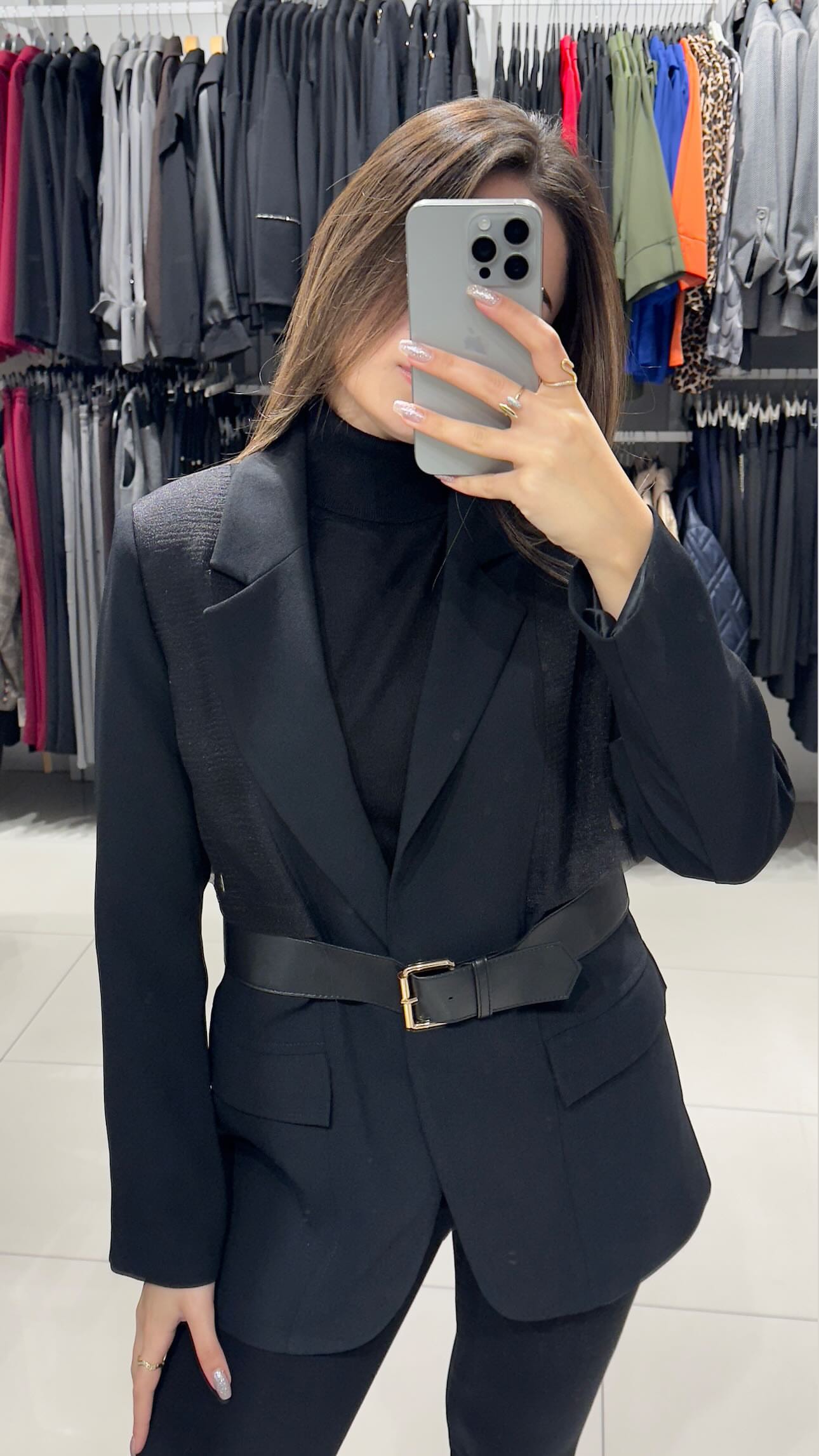 Tasarım Kemerli Ceket