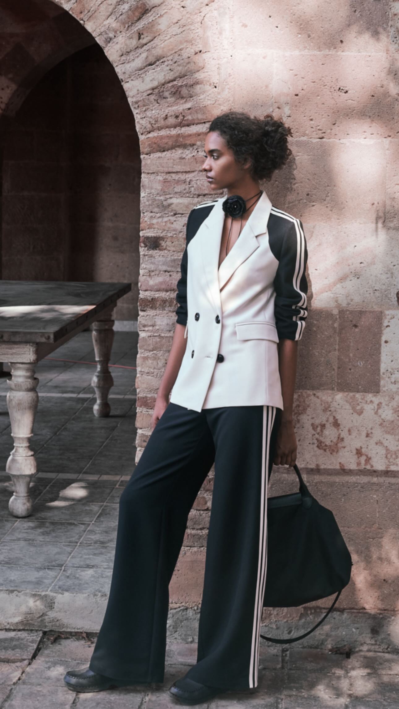 Çizgili Blazer Takım