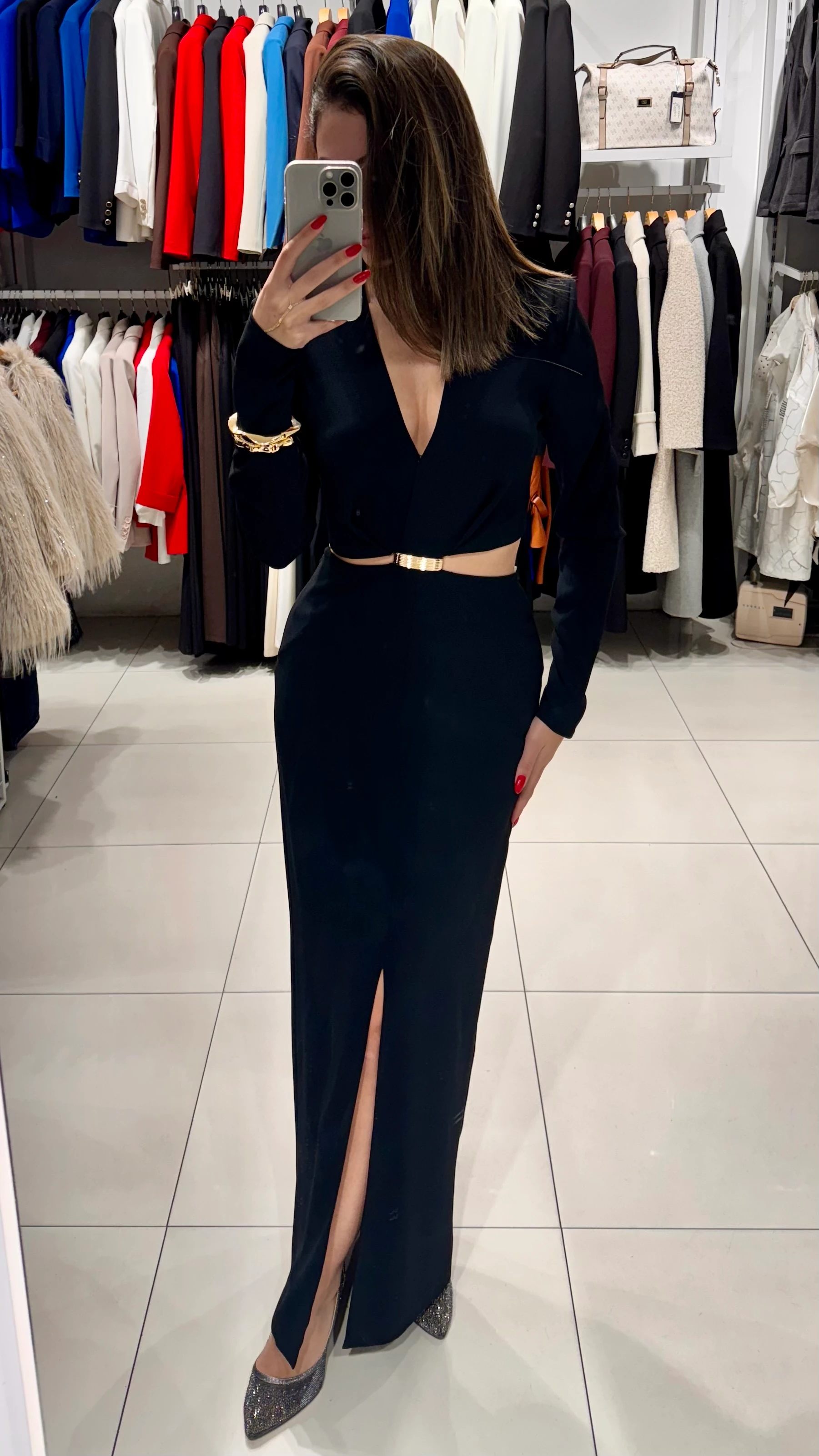 Bel Dekolteli Elbise