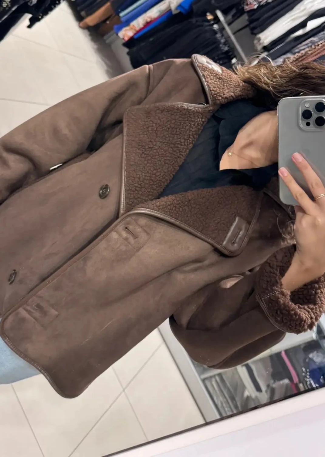 İçi Kürklü Kahve Mont 