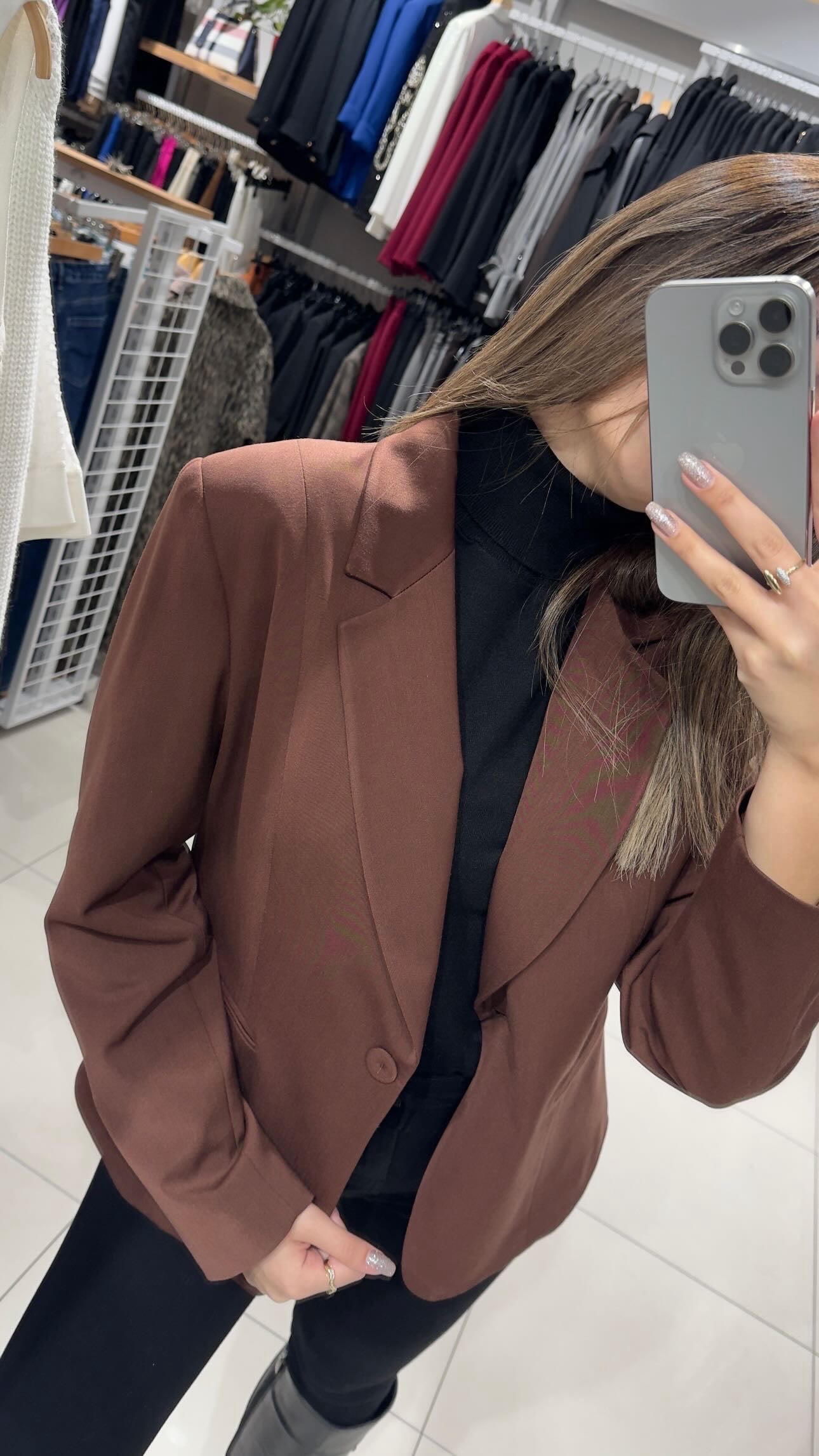 Kısa Blazer Klasik Ceket 