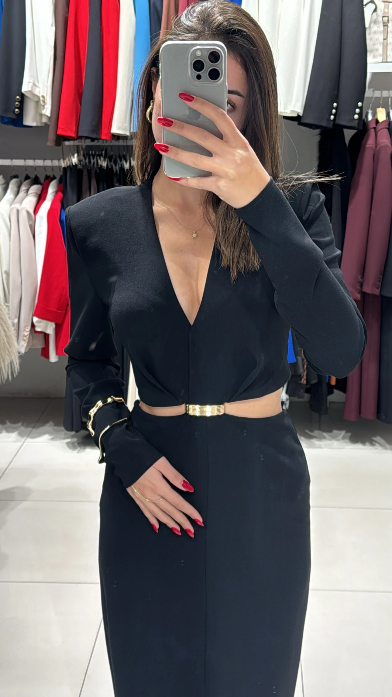 Bel Dekolteli Elbise