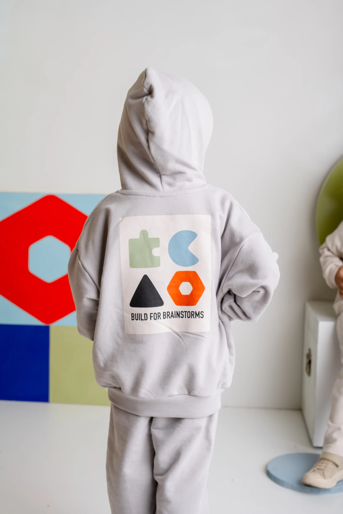 Erkek Çocuk Kapşonlu Kanguru Cepli Sweatshirt Takım