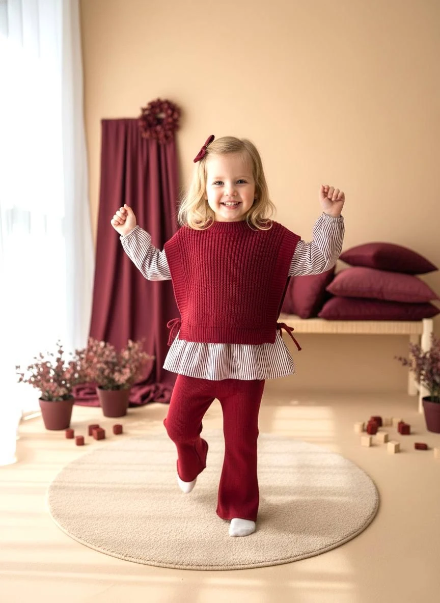 New Triko Takım - Bordo