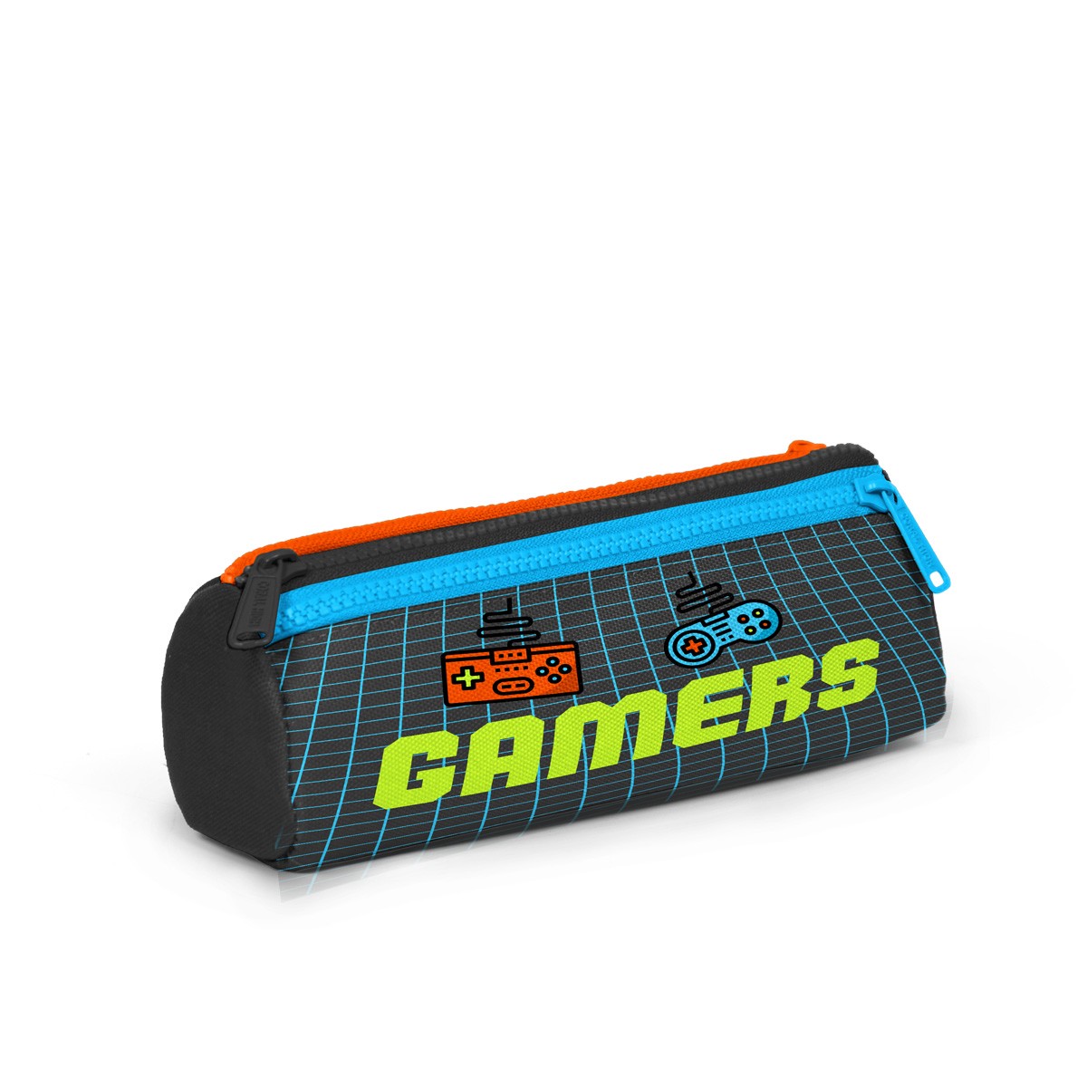 Coral High Kids Gri Turuncu Gamer Desenli 3’lü Okul Çanta Seti