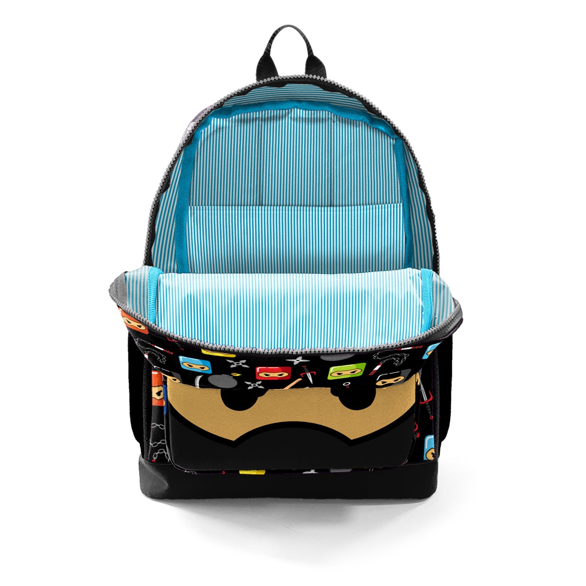 Coral High Kids Siyah Ninja Desenli 3’lü Okul Çanta Seti