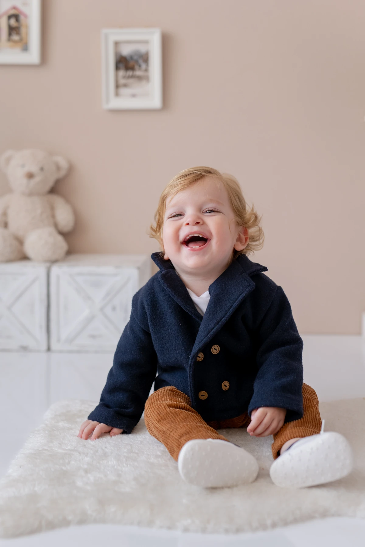 Erkek Bebek Örme Ceket - Lacivert