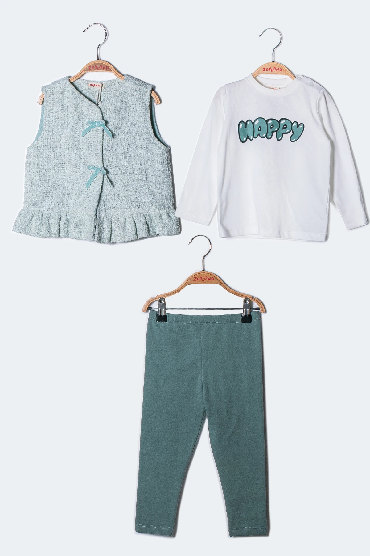 Kız Bebek Bebe Yaka Örme Takım