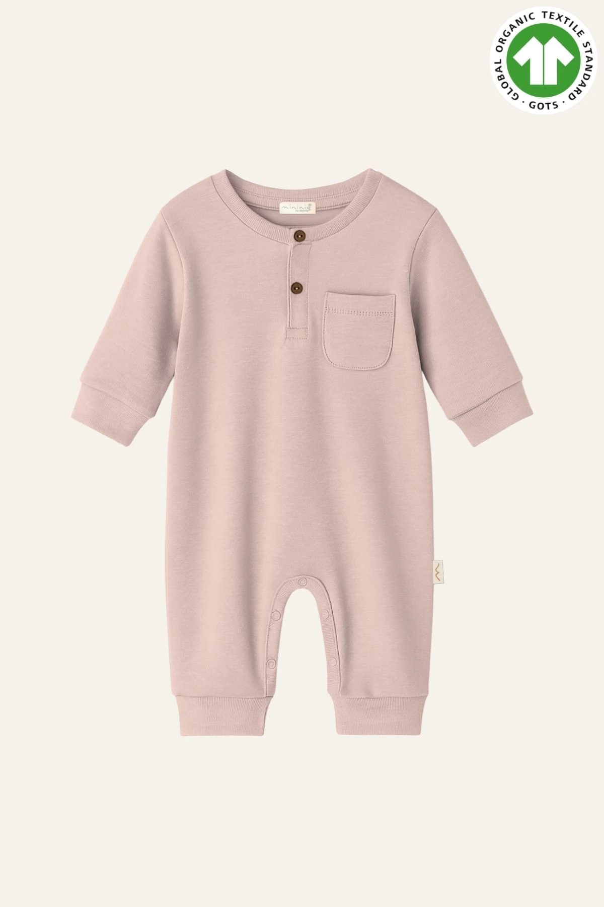 Unisex Bebek Organik Tulum - Pembe