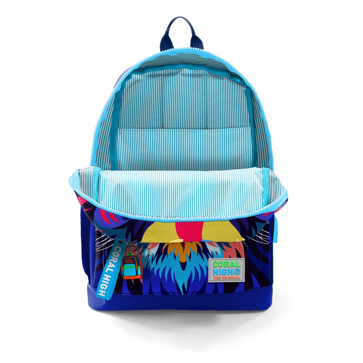 Coral High Kids Lacivert Saks Aslan Desenli 3’lü Okul Çanta Seti
