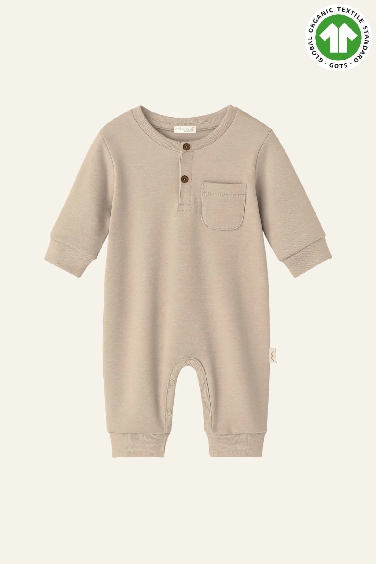 Unisex Bebek Organik Tulum - Bej