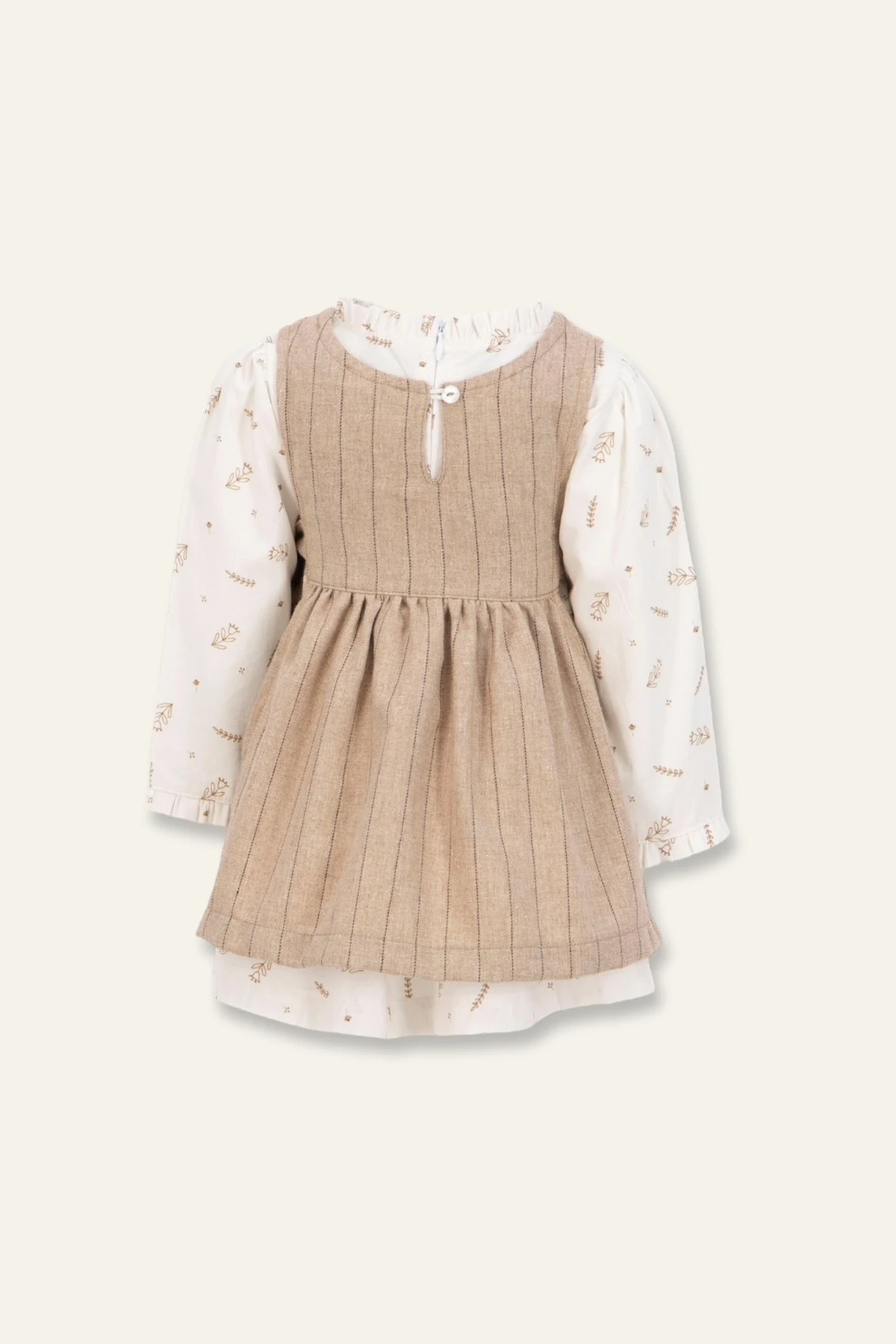 Kız Bebek Dokuma Elbise ve Gömlek Takım