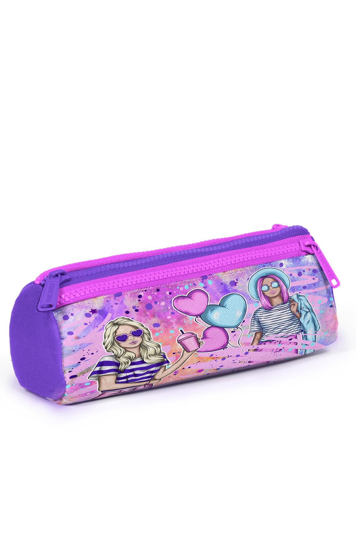 Coral High Kids Pembe Mor Fashion Girl Desenli 3’lü Okul Çanta Seti