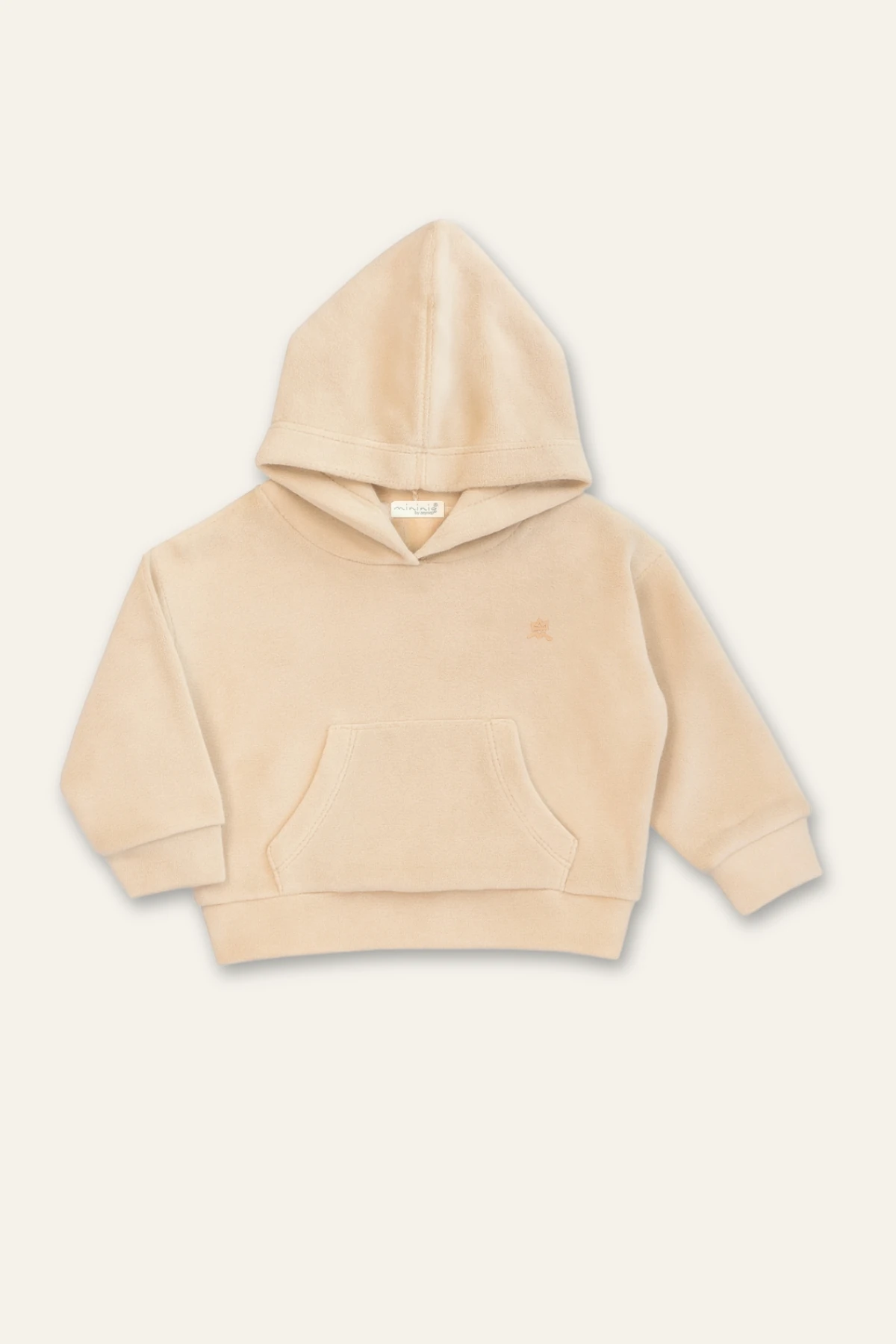 Unisex Çocuk Kapşonlu Kanguru Cepli Polar İkili Takım