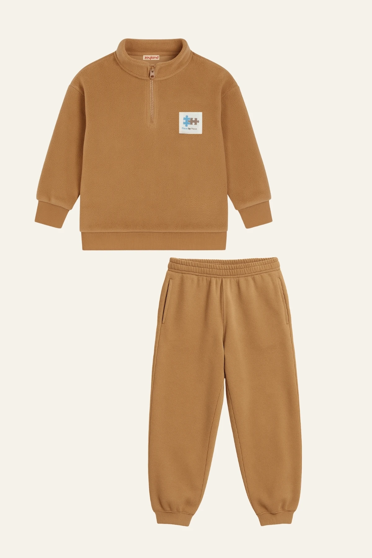 Erkek Çocuk Fermuarlı Polar İkili Takım