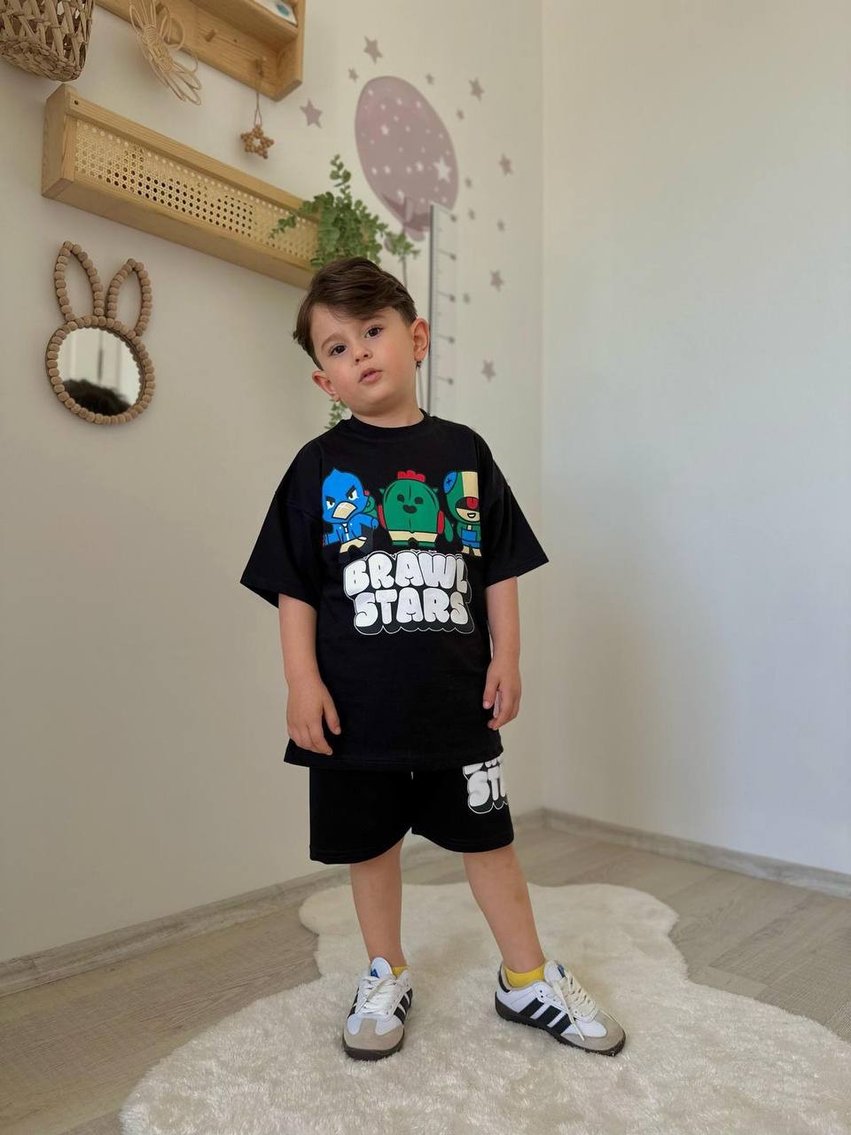 Brawls Star Şort Takım - Siyah