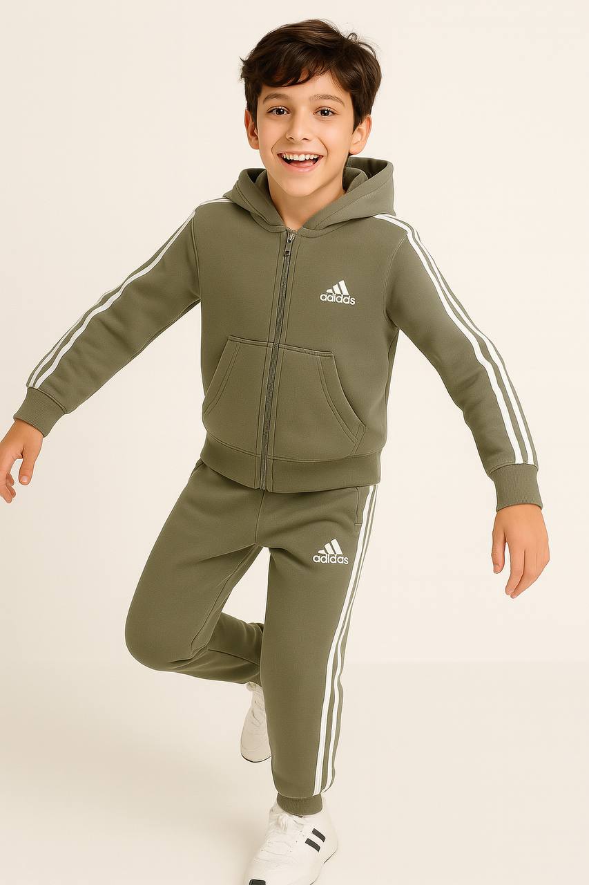 Adidas Fermuarlı Büyük Takım - Yeşil