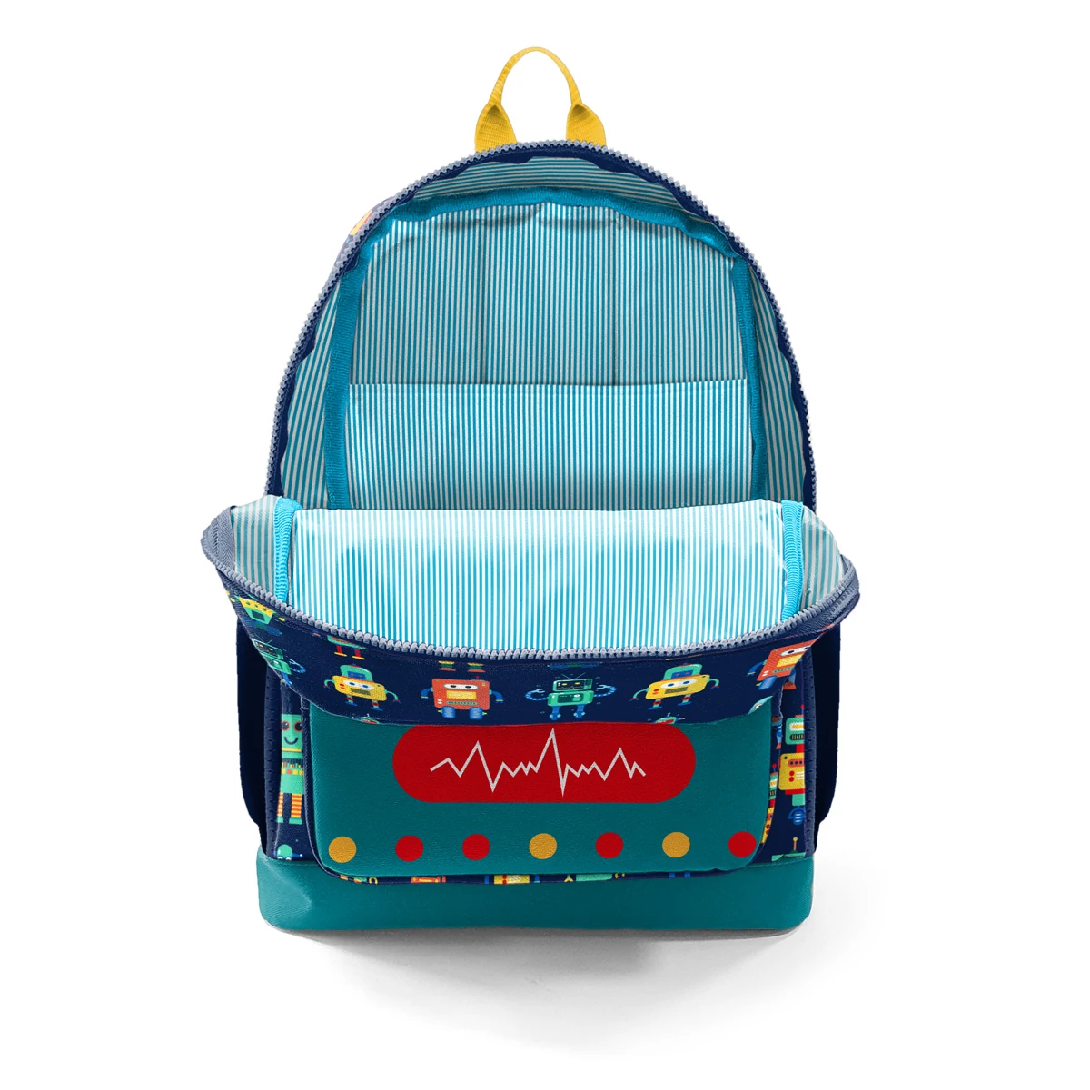 Coral High Kids Lacivert Çivit Robot Desenli 3’lü Okul Çanta Seti