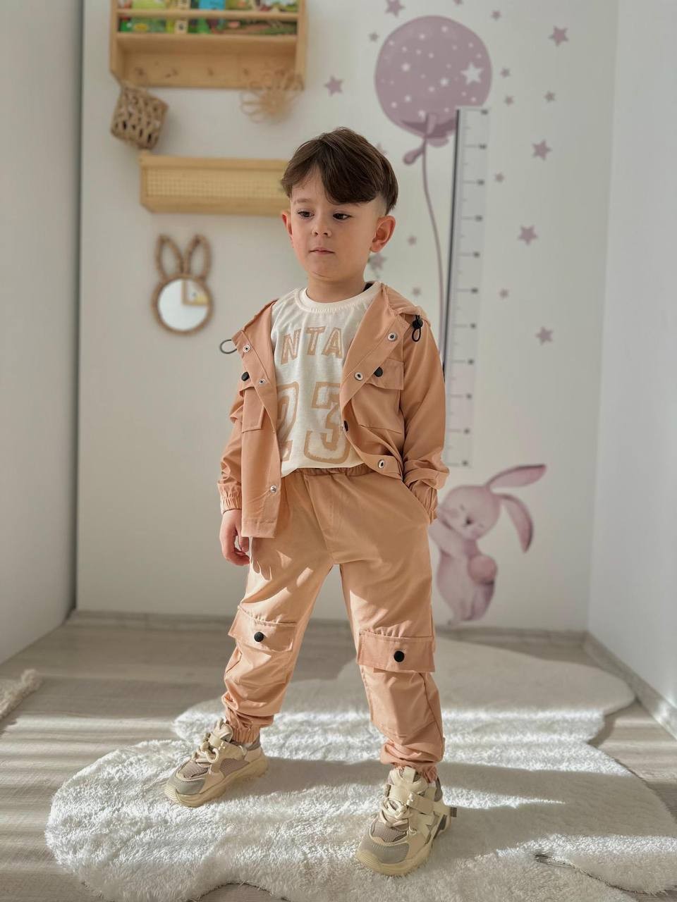 Paraşüt Pantolon Takım - Somon