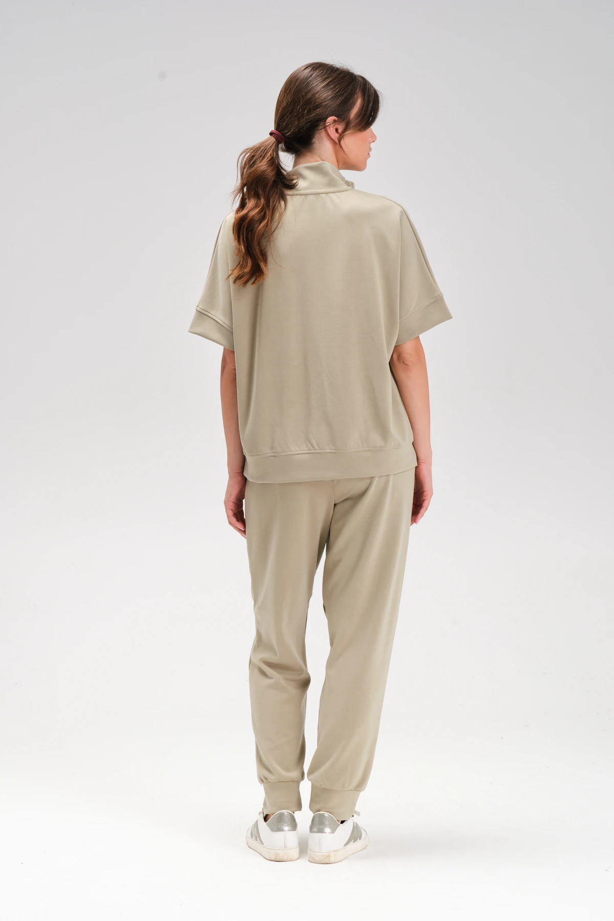  Kısa Kol Fermuarlı İkili Takım