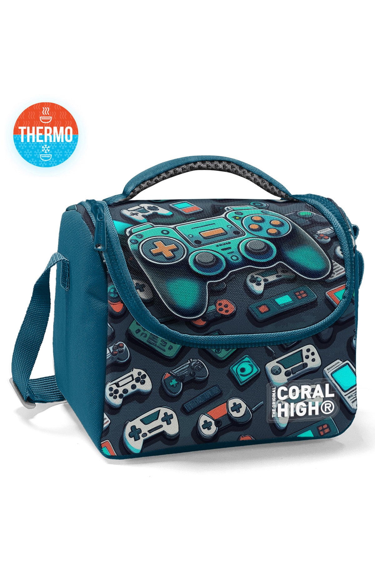 Coral High Kids Nefti Gamer Desenli 3’lü Okul Çanta Seti