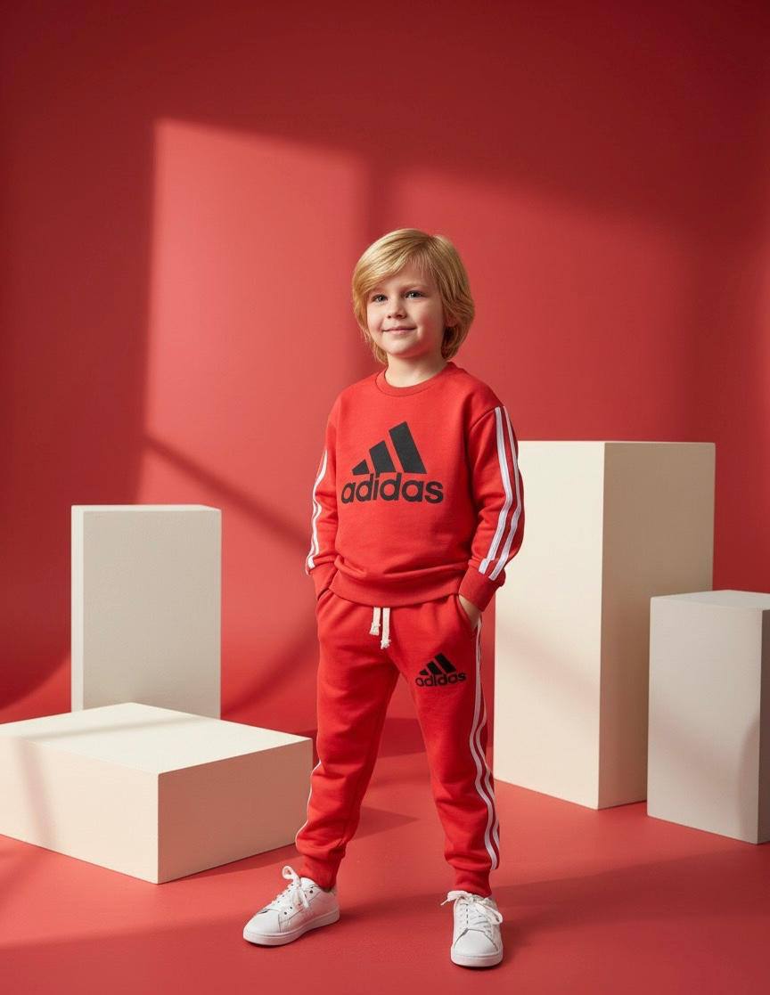 Adidas Baskılı Takım  - Kırmızı