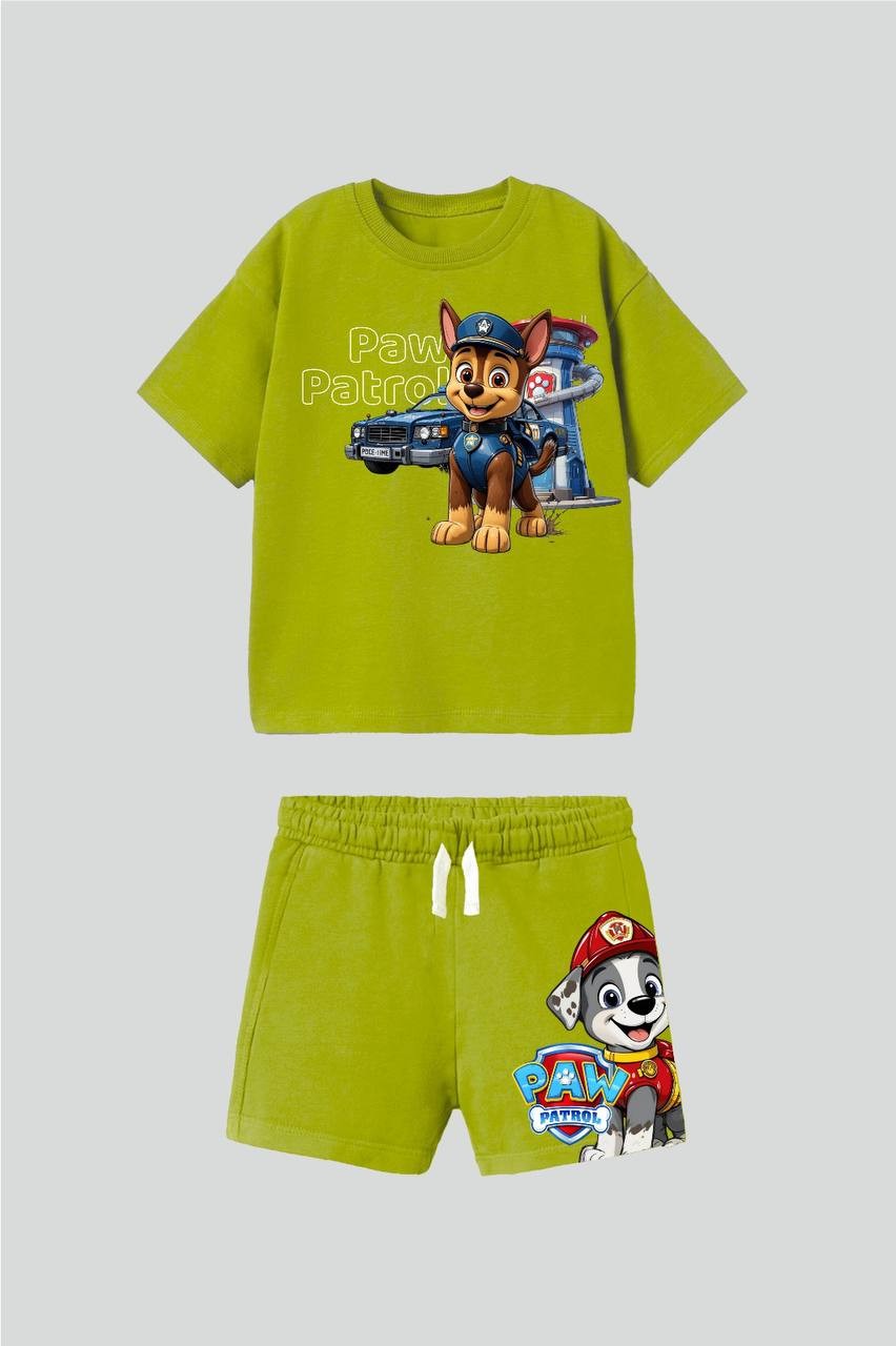 Pawpatrol Şortlu Takım - Yeşil