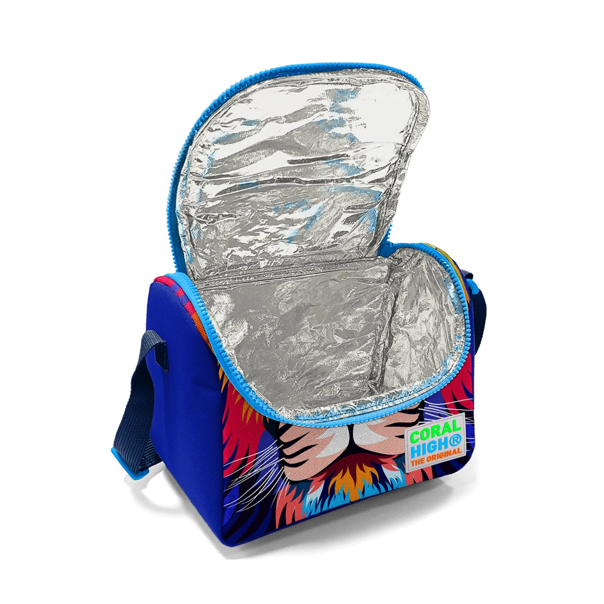 Coral High Kids Lacivert Saks Aslan Desenli 3’lü Okul Çanta Seti