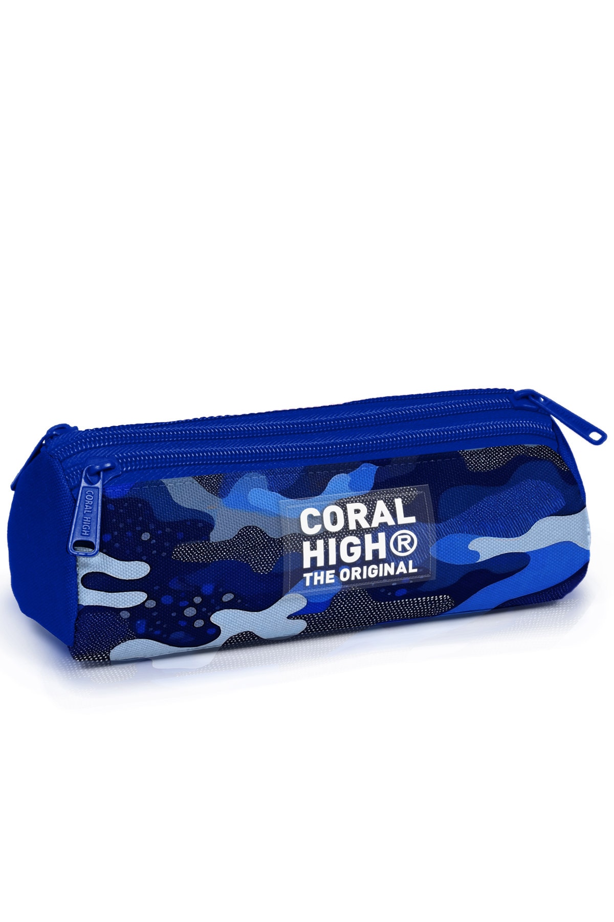 Coral High Lacivert Saks Kamuflaj Desenli 3’lü Okul Çanta Seti