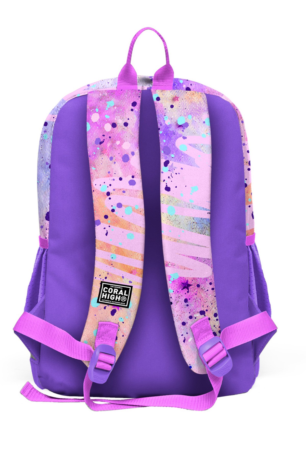 Coral High Kids Pembe Mor Fashion Girl Desenli 3’lü Okul Çanta Seti