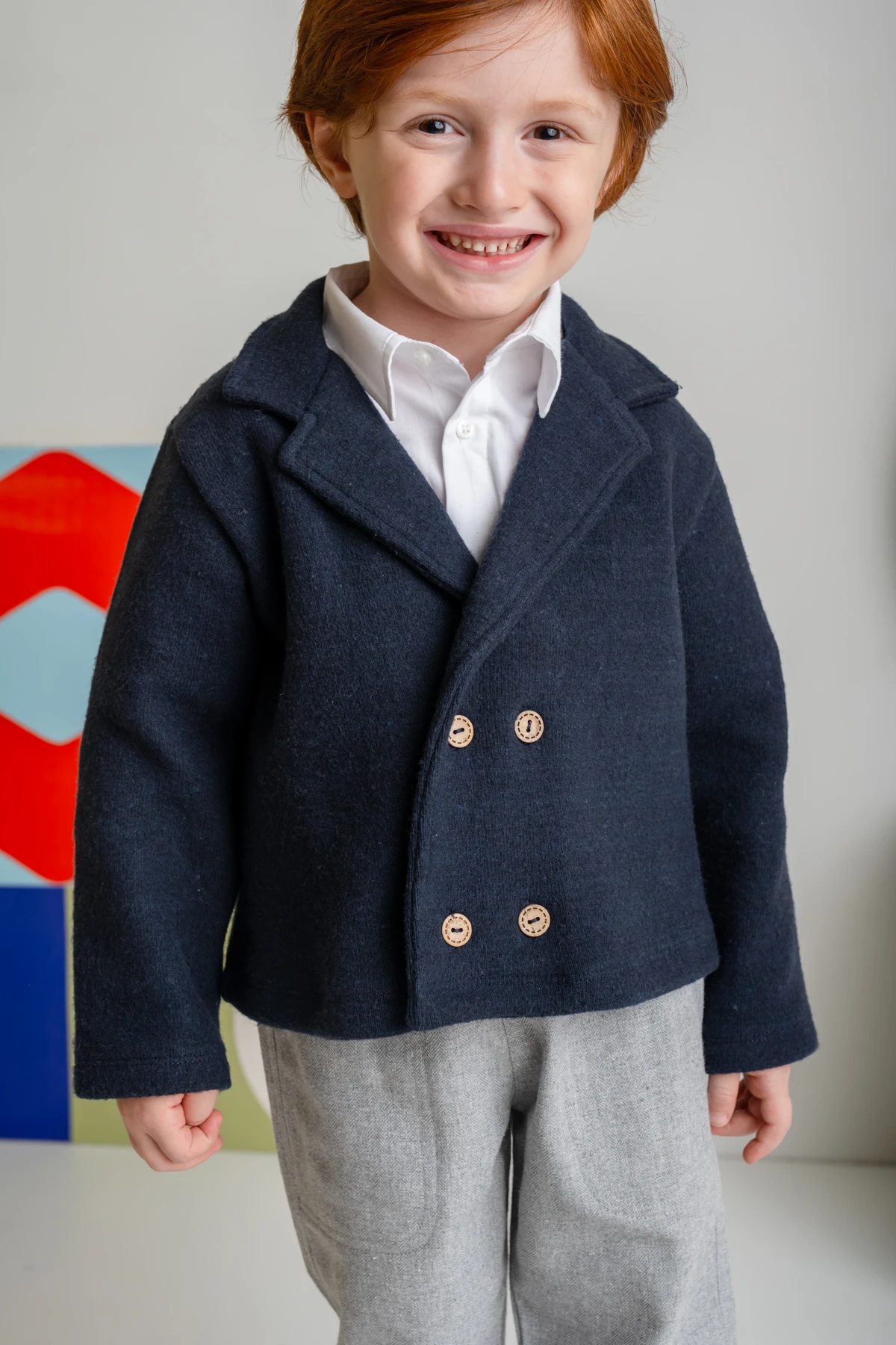 Erkek Bebek Örme Ceket