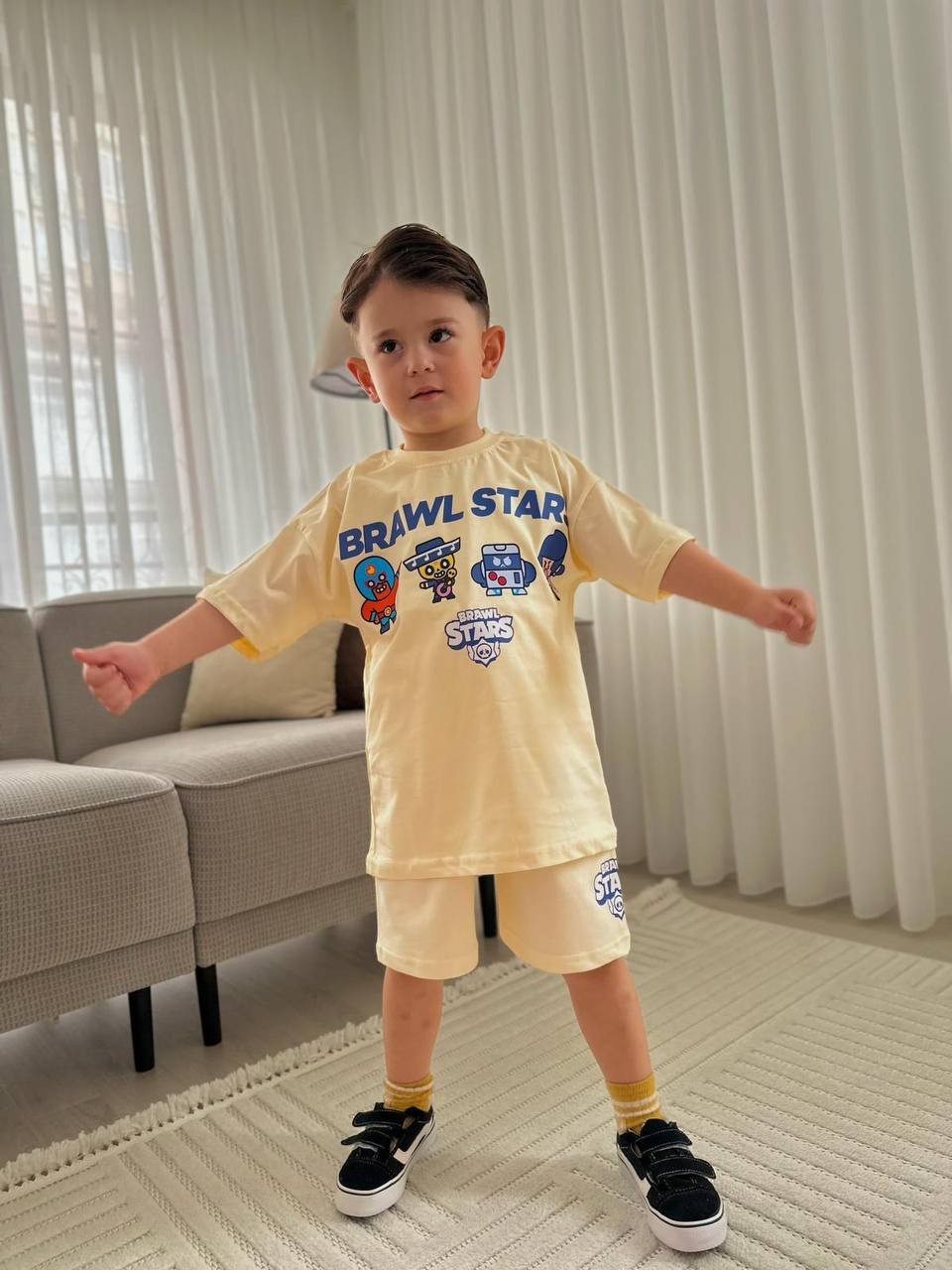Brawls Star Şort Takım - Bej