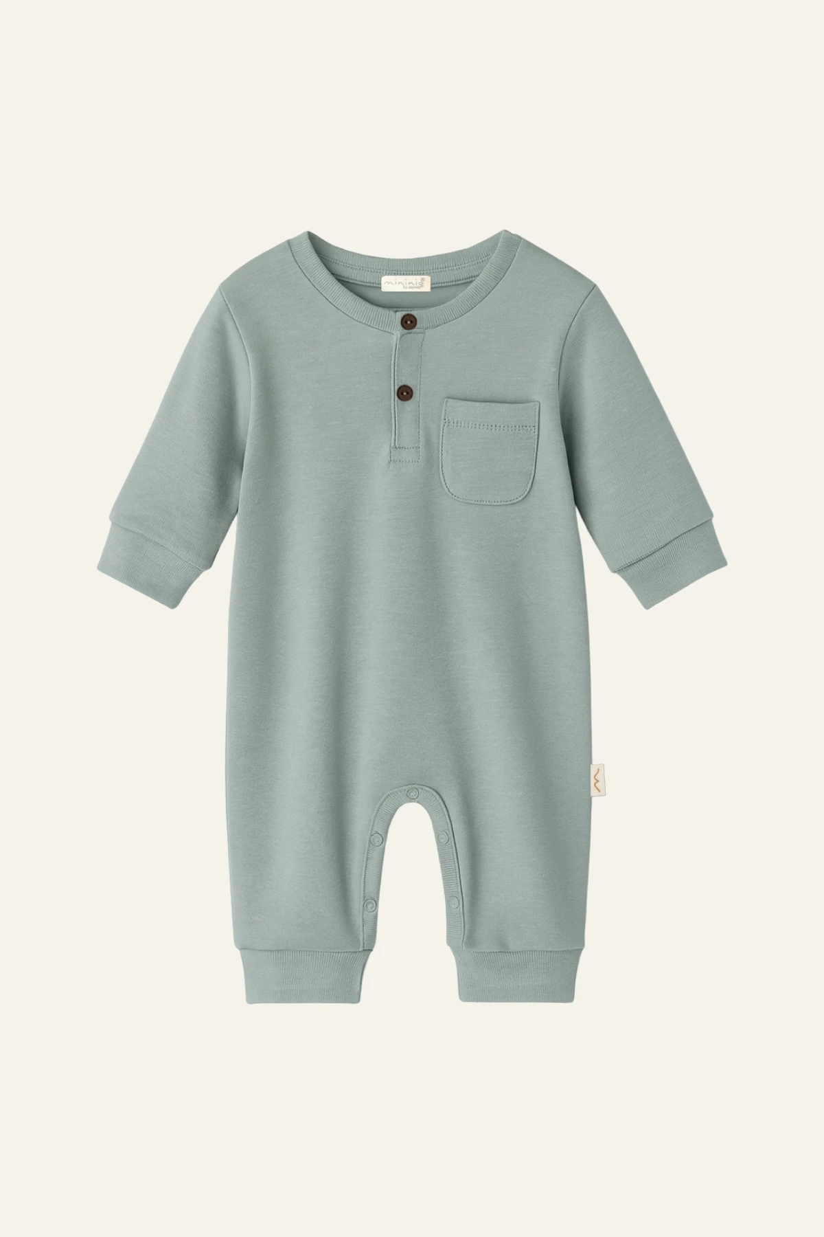 Unisex Bebek Organik Tulum - Mint Yeşil