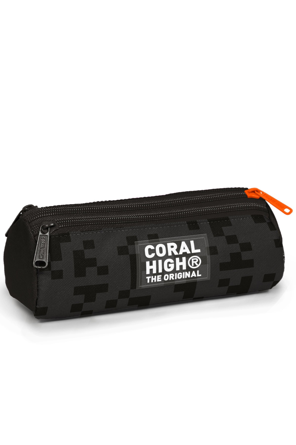 Coral High Siyah Blok Desenli 3’lü Okul Çanta Seti