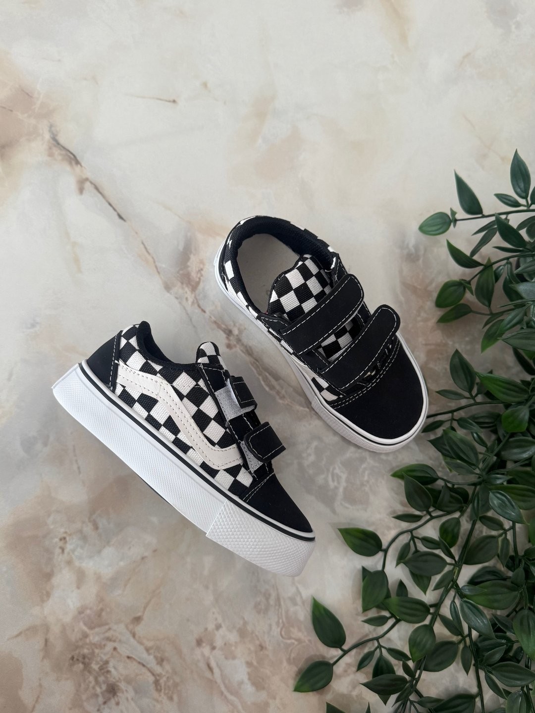 Damalı Keten Vans Ayakkabı