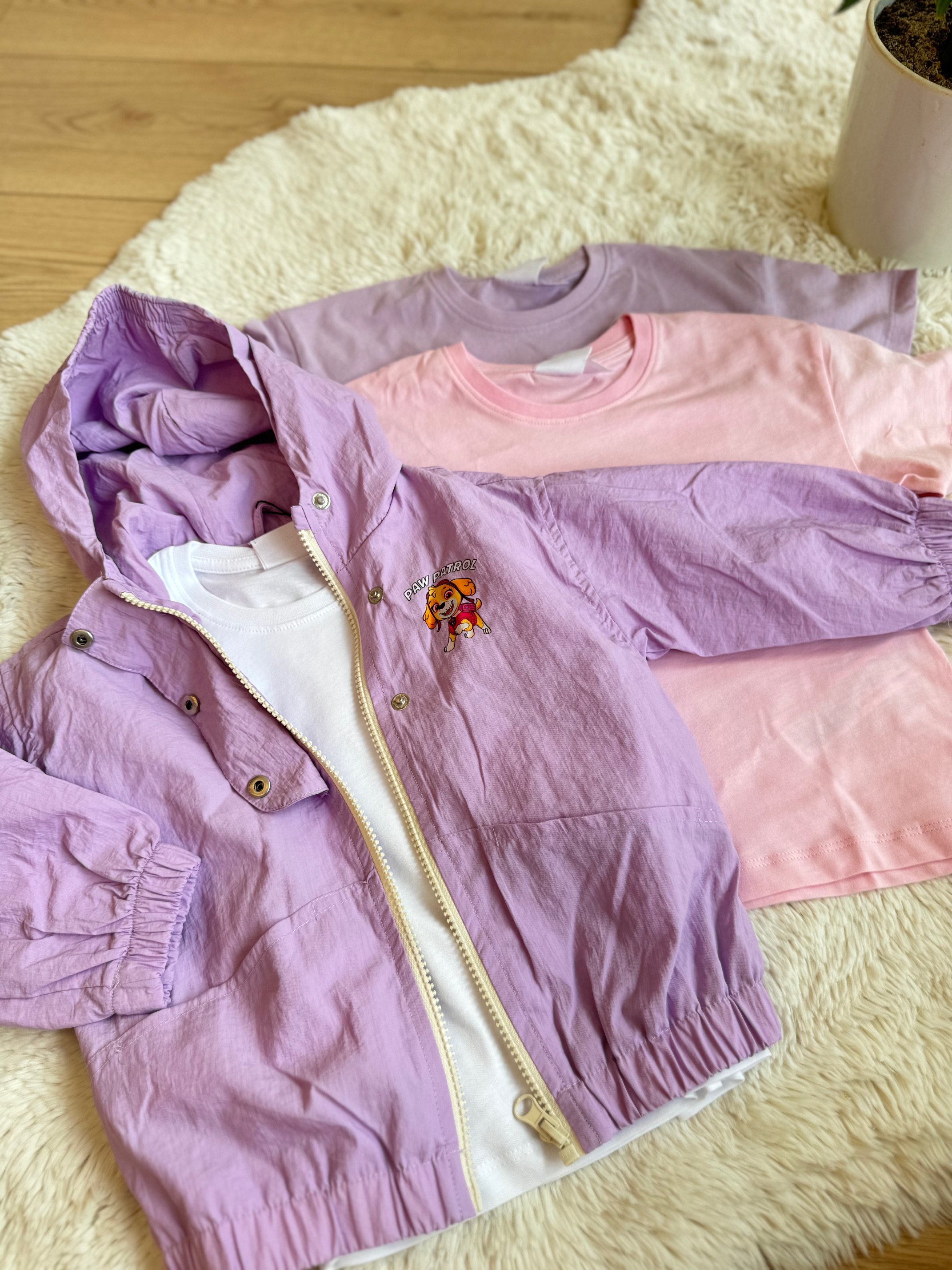 Lila Paw Patrol Yağmurluk
